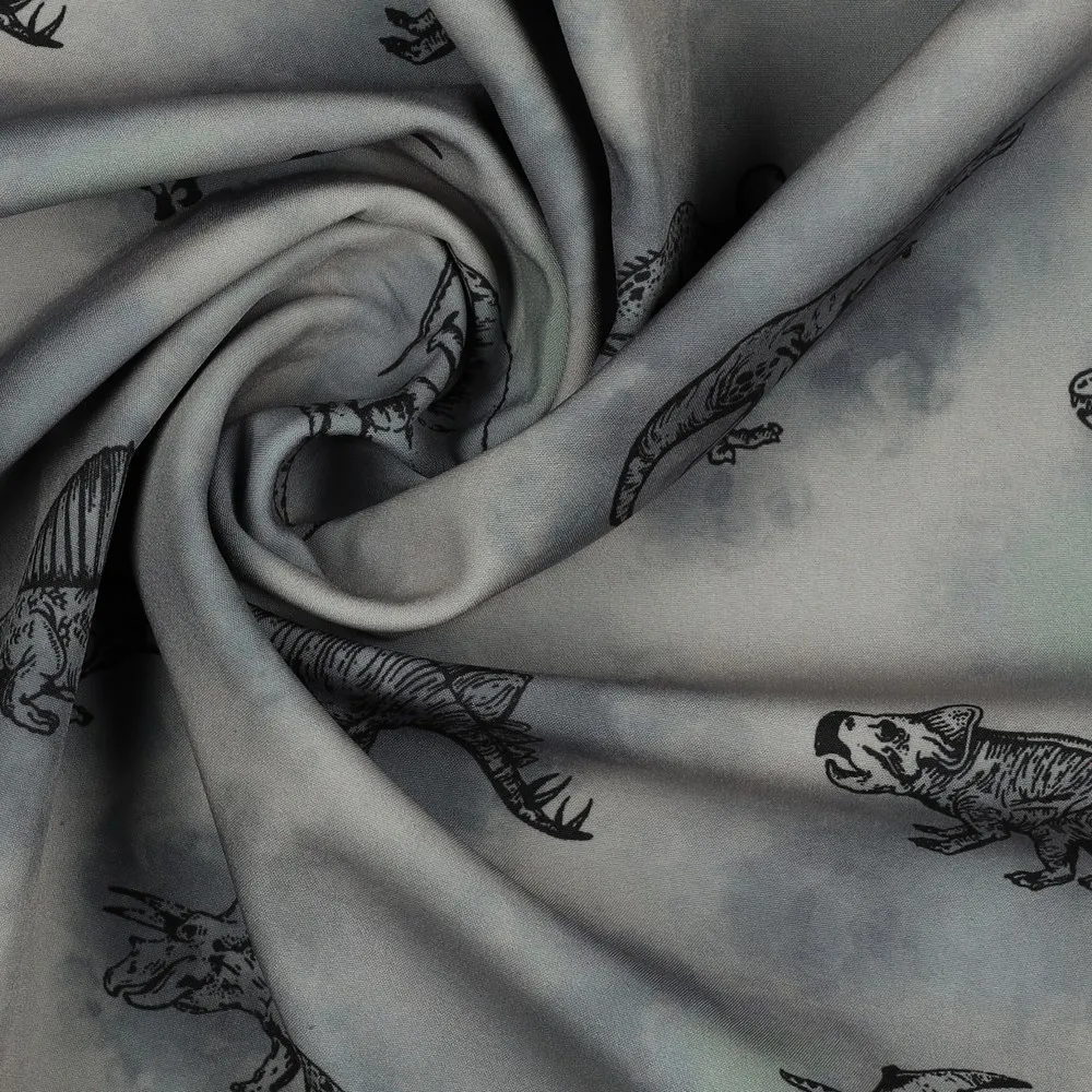 softshell grijs met dino's