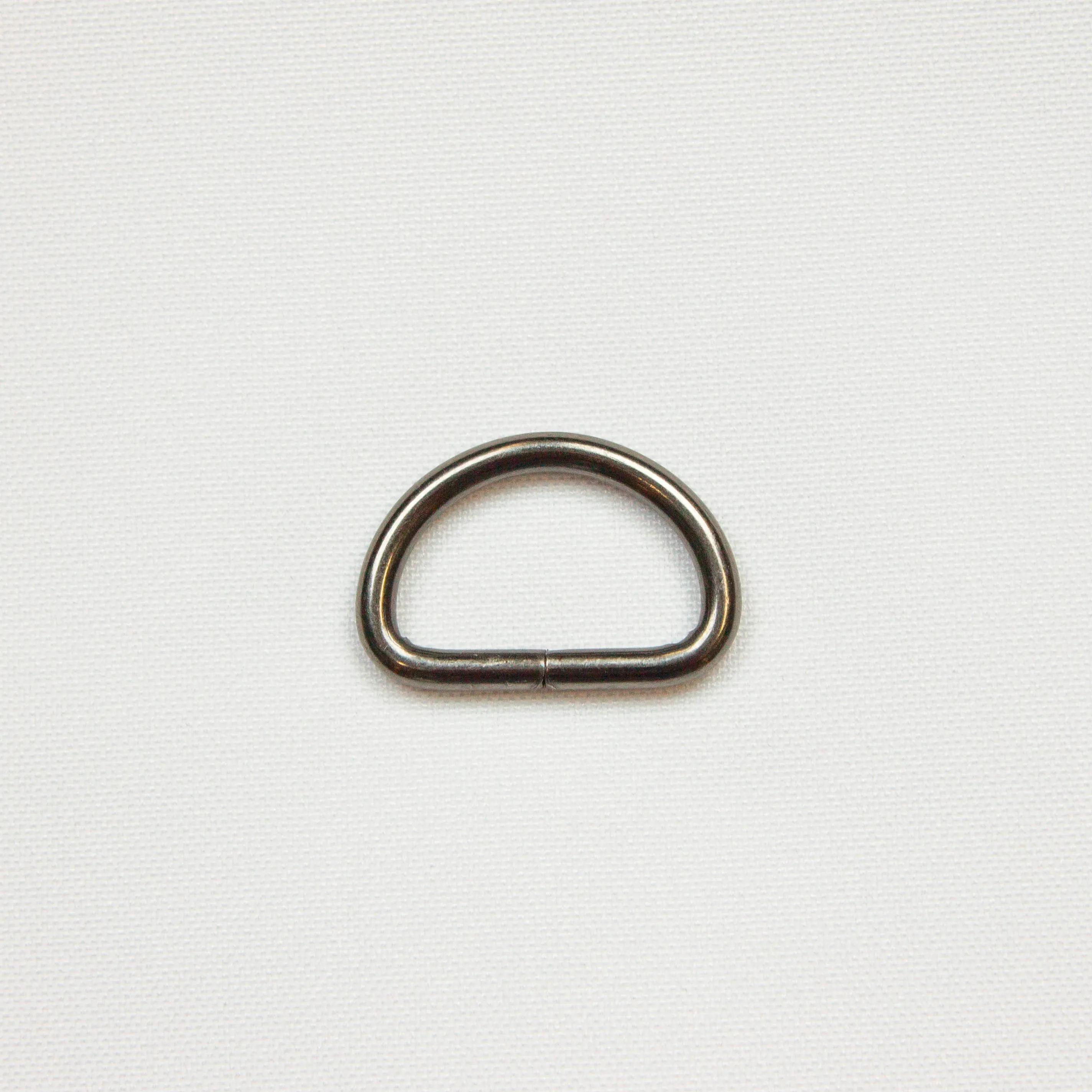 D ring - gunmetal / zwart zilver - 25 mm