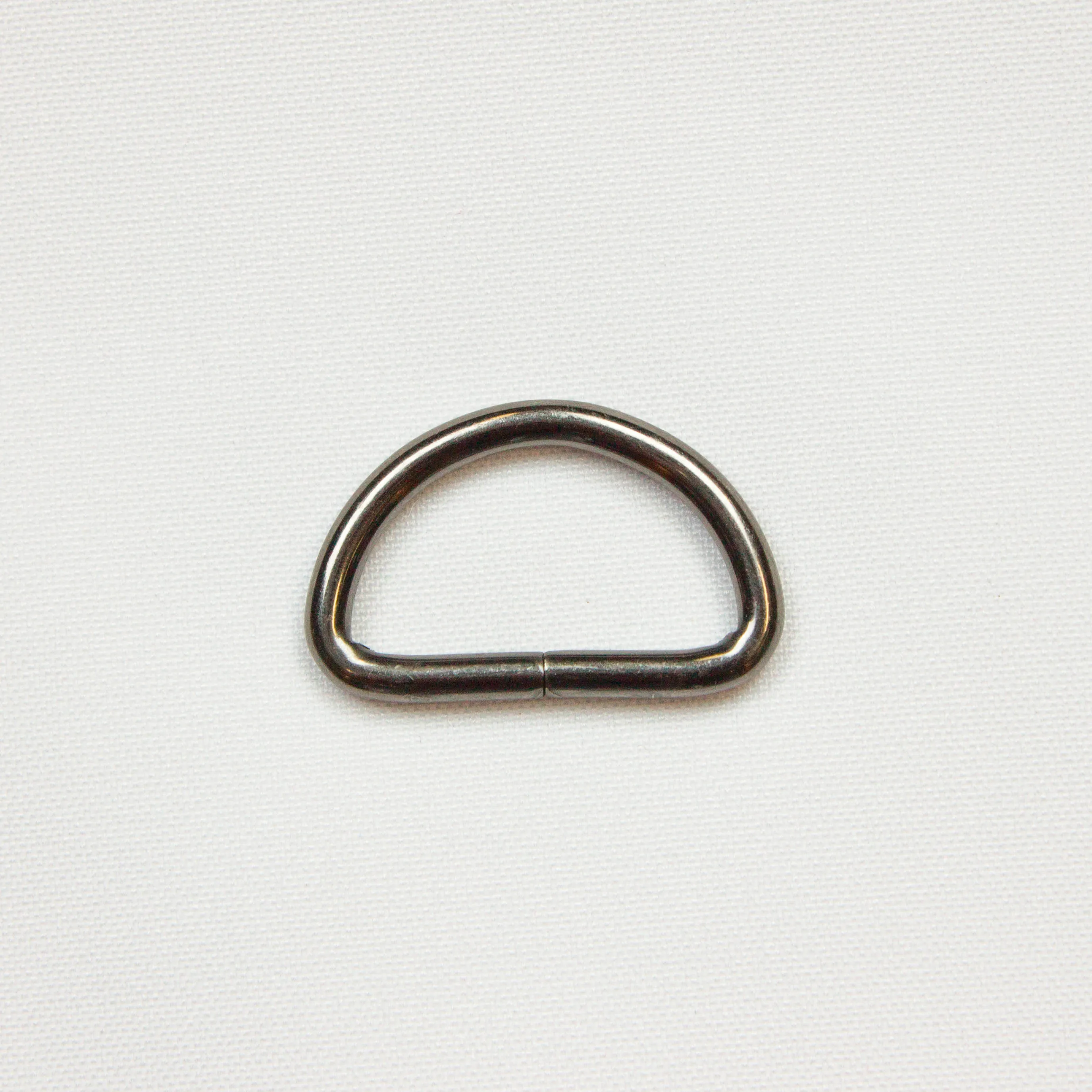 D ring - gunmetal / zwart zilver - 33 mm