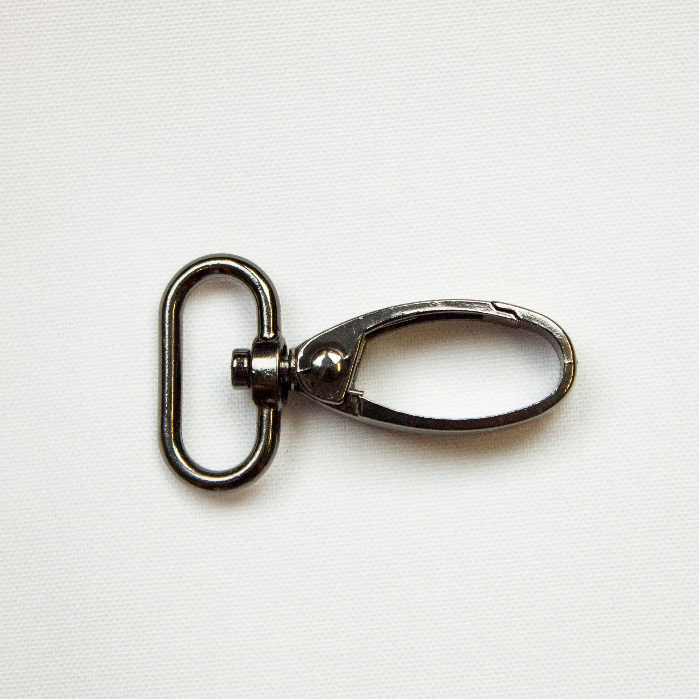 Musketonhaak - gunmetal - 25 mm