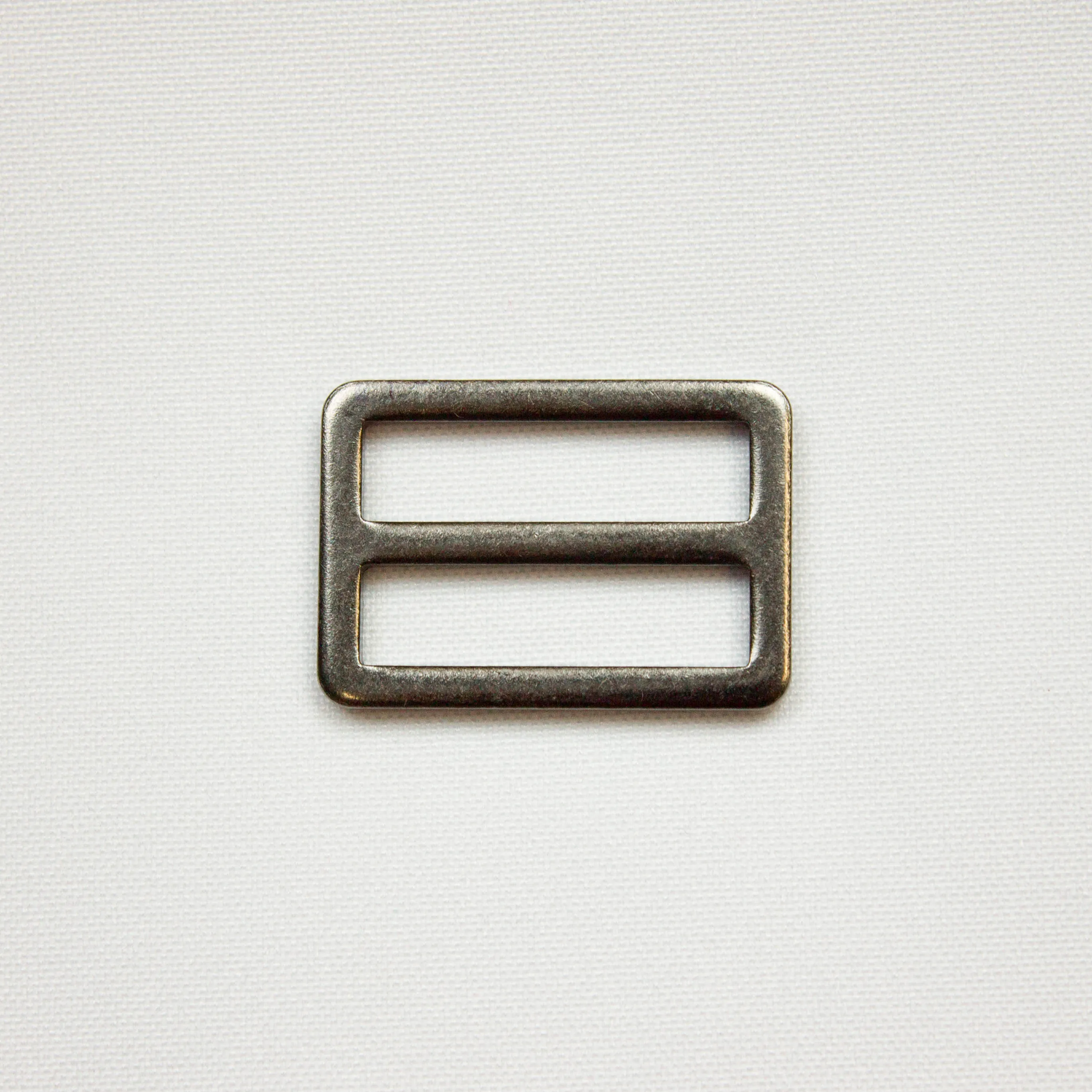 Schuifgesp - gunmetal - 38 x 25 mm