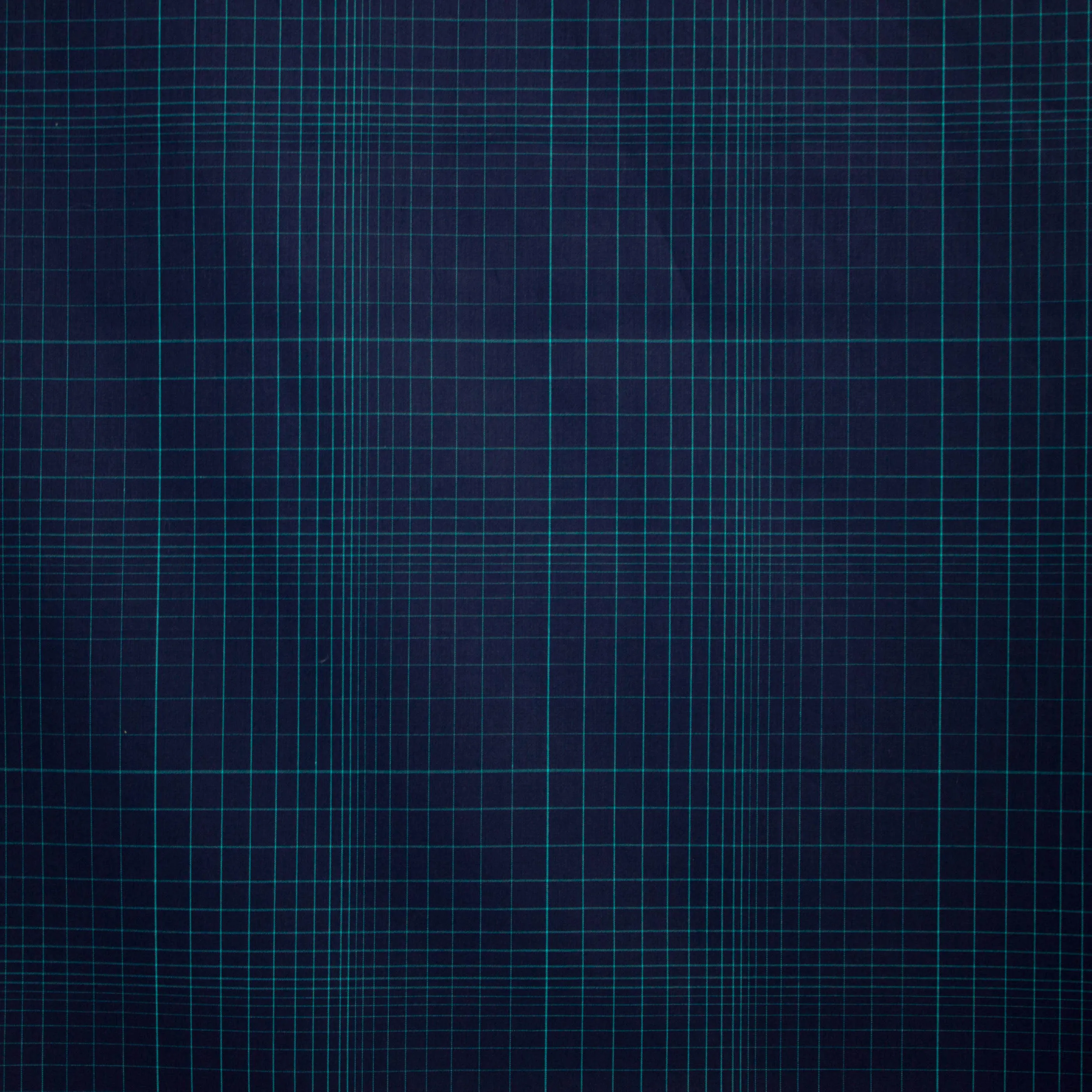Katoen geruit blauw / groen
