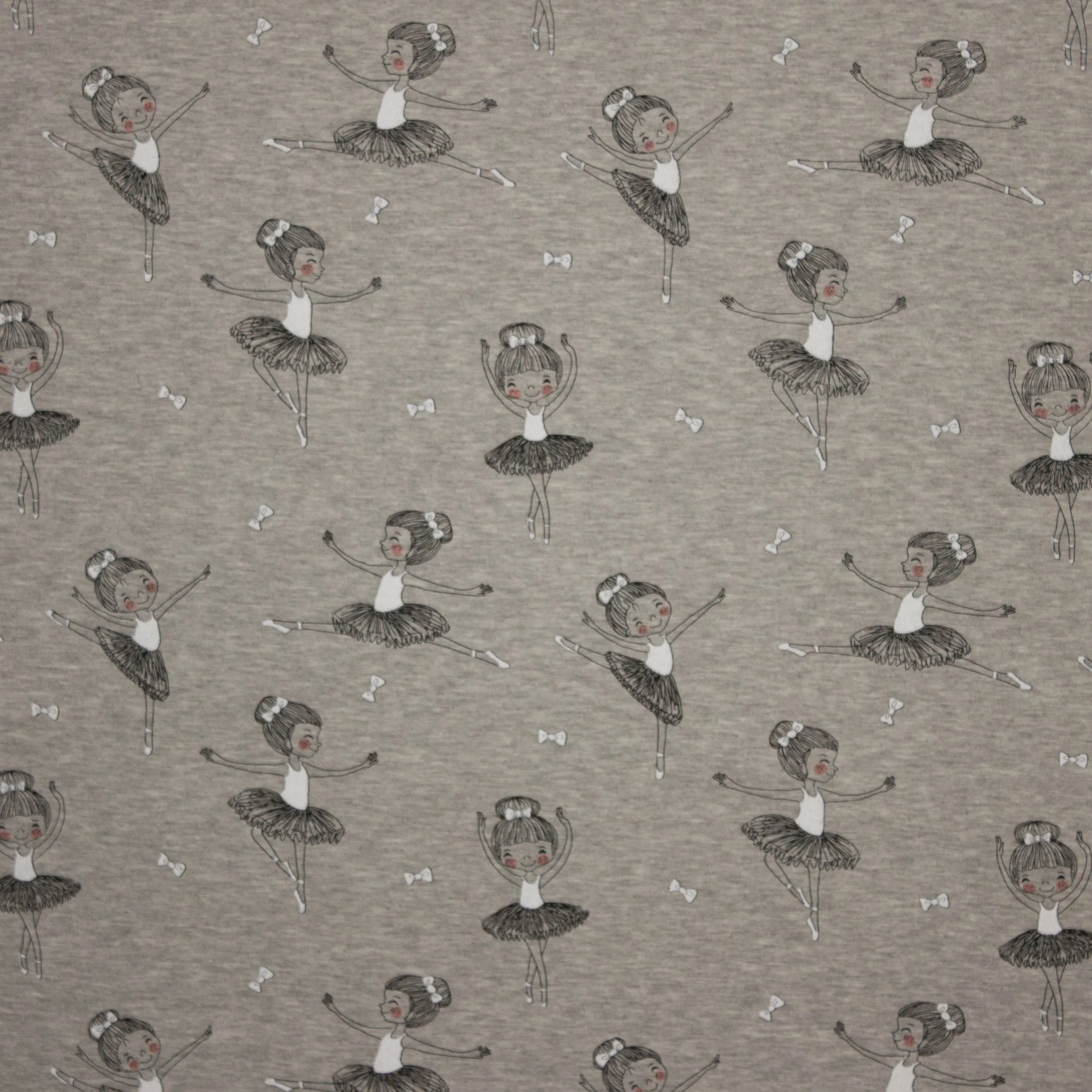 Sweater gemeleerd grijs ballerina