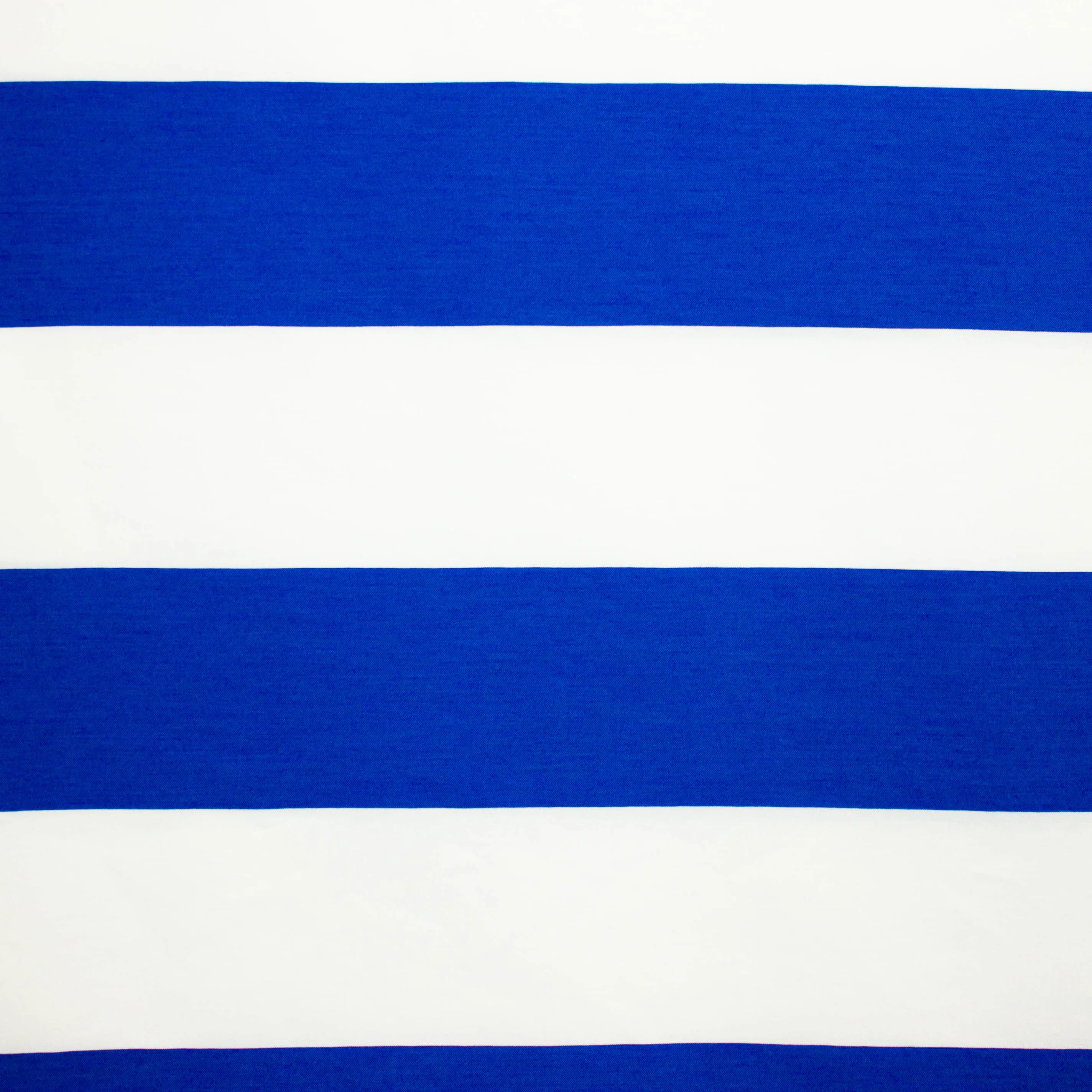 Katoen gestreept wit / blauw