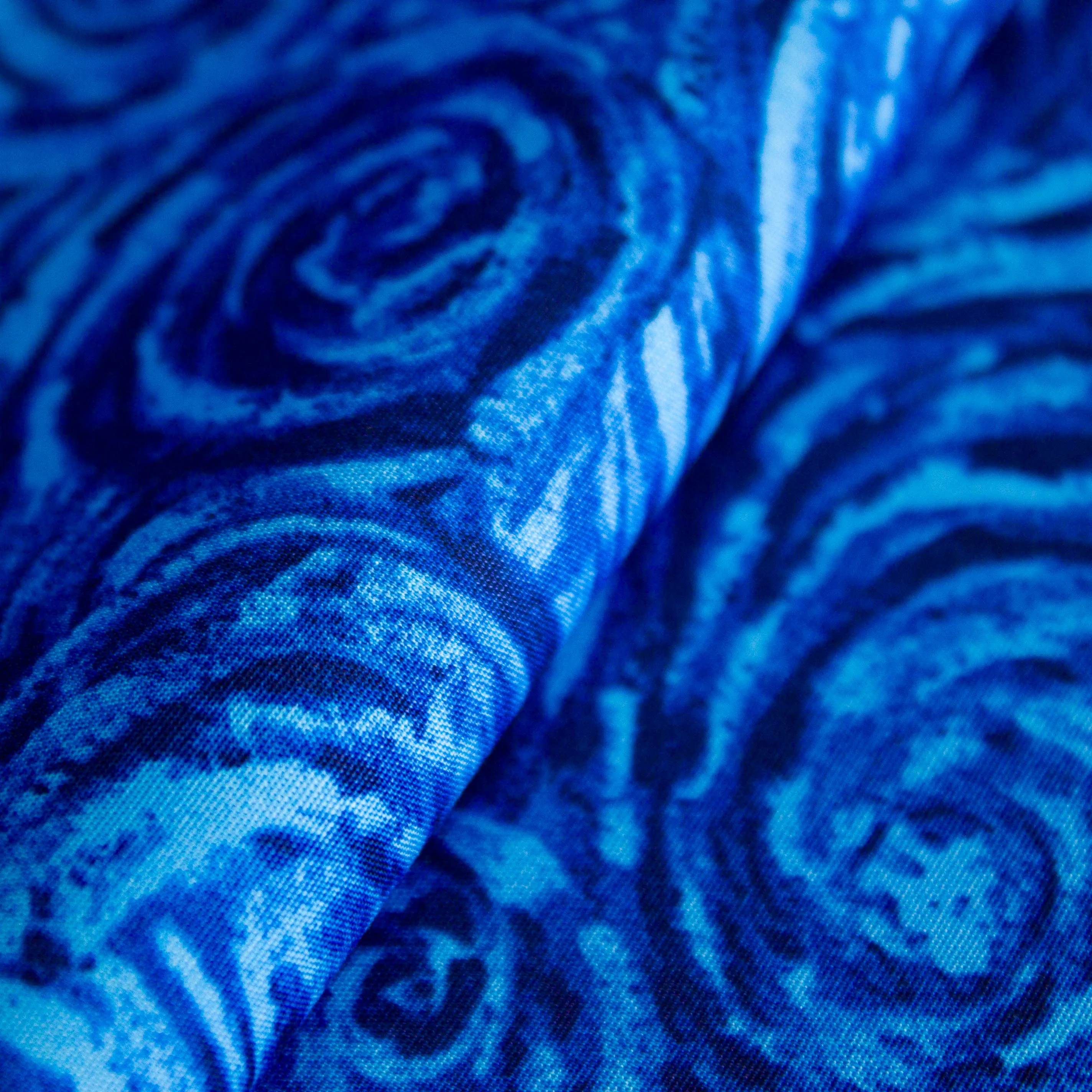 Katoen blauw met Vincent van Gogh motief