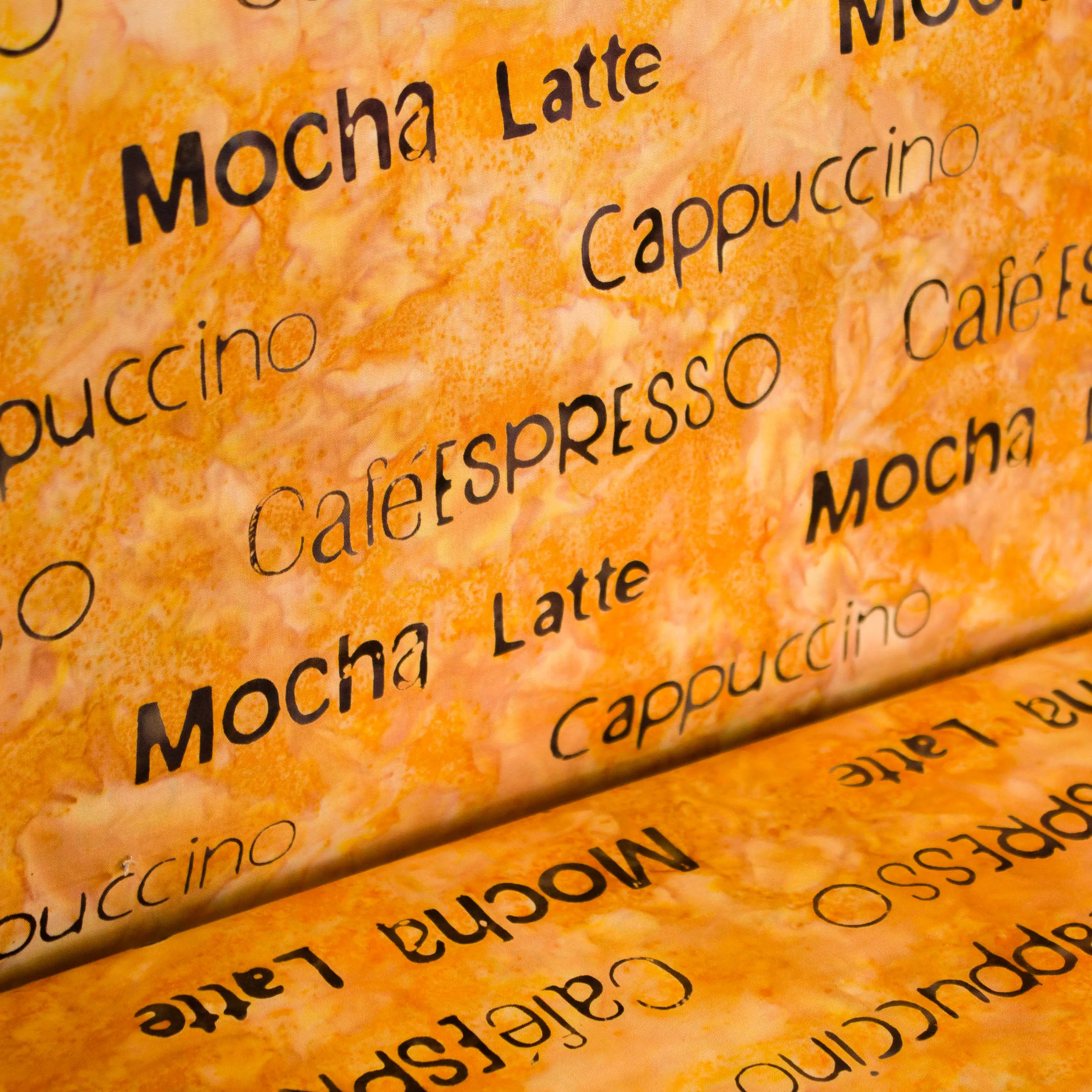 Katoen koffie print 'Coffee Break'