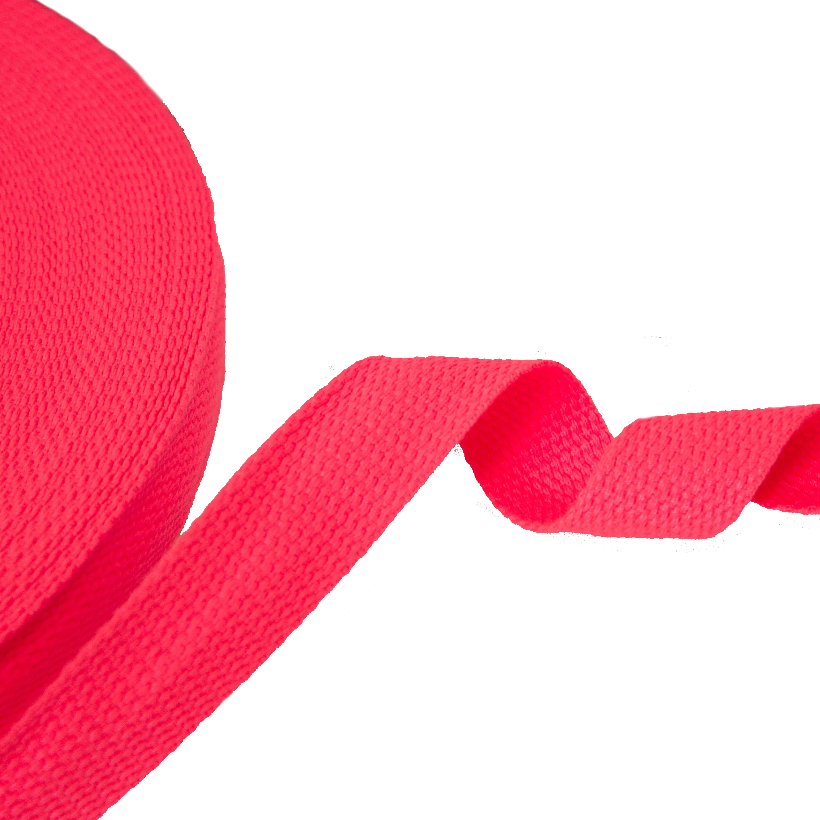 Tassenband / keperband 25 mm neon roze