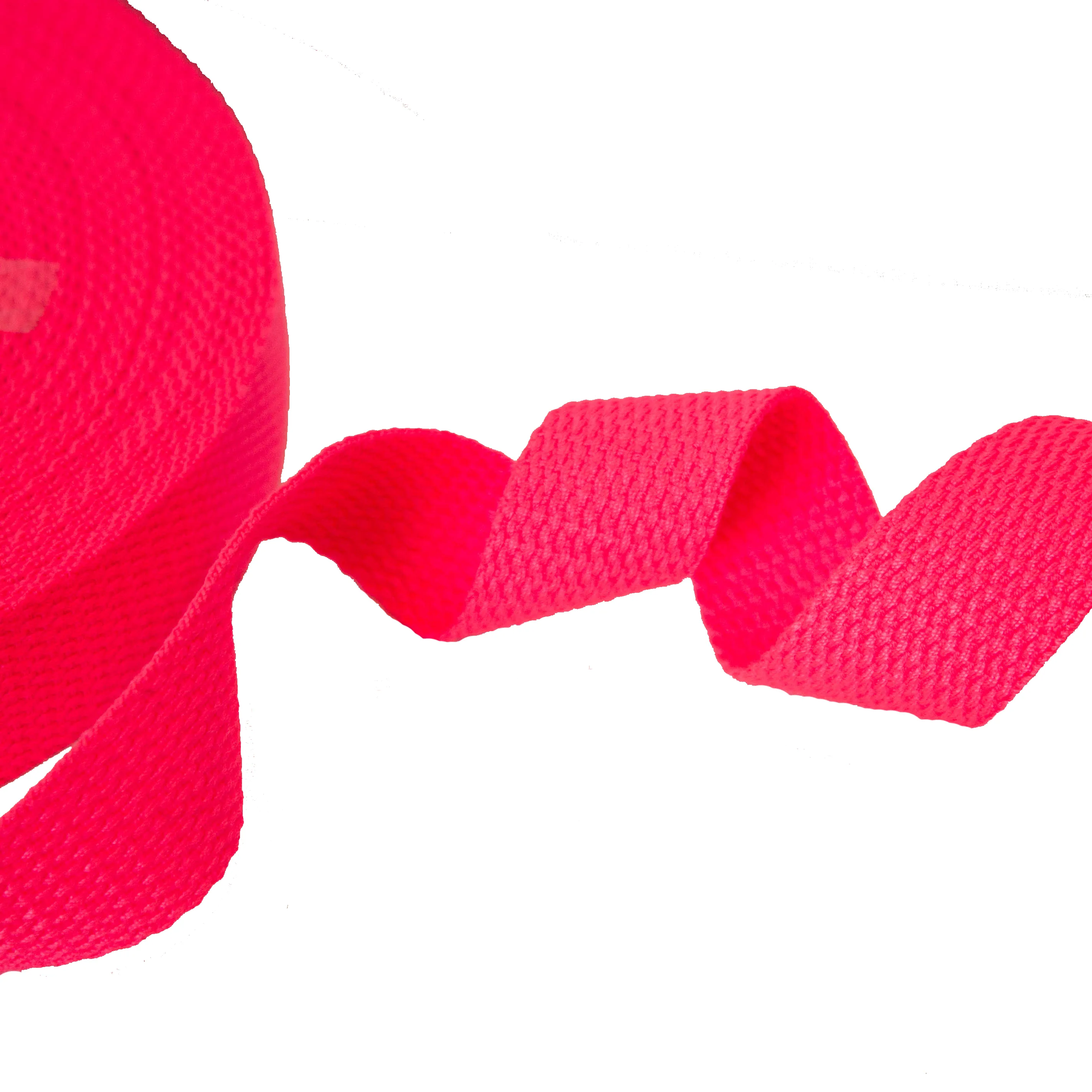 Tassenband / keperband 25 mm neon roze