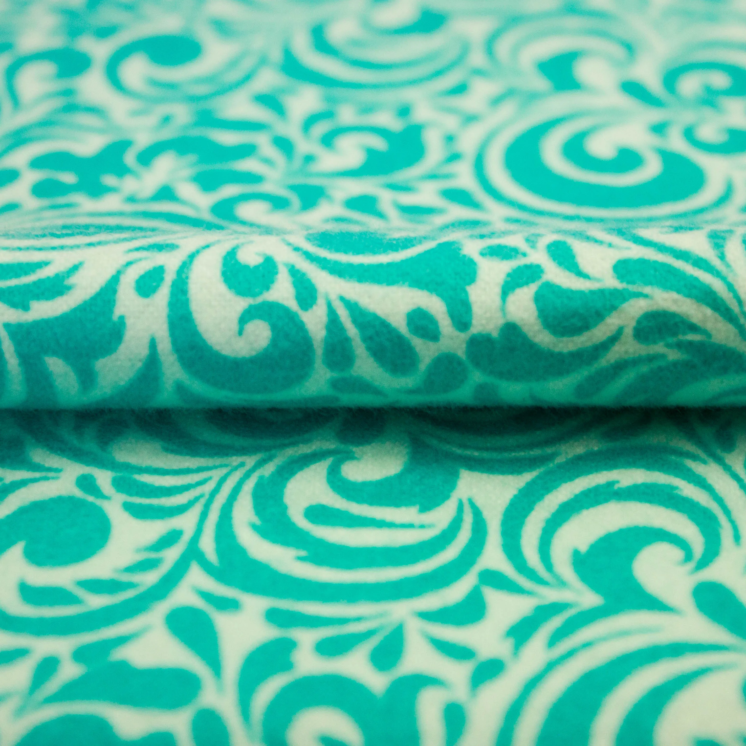 Flanel blauwe paisley