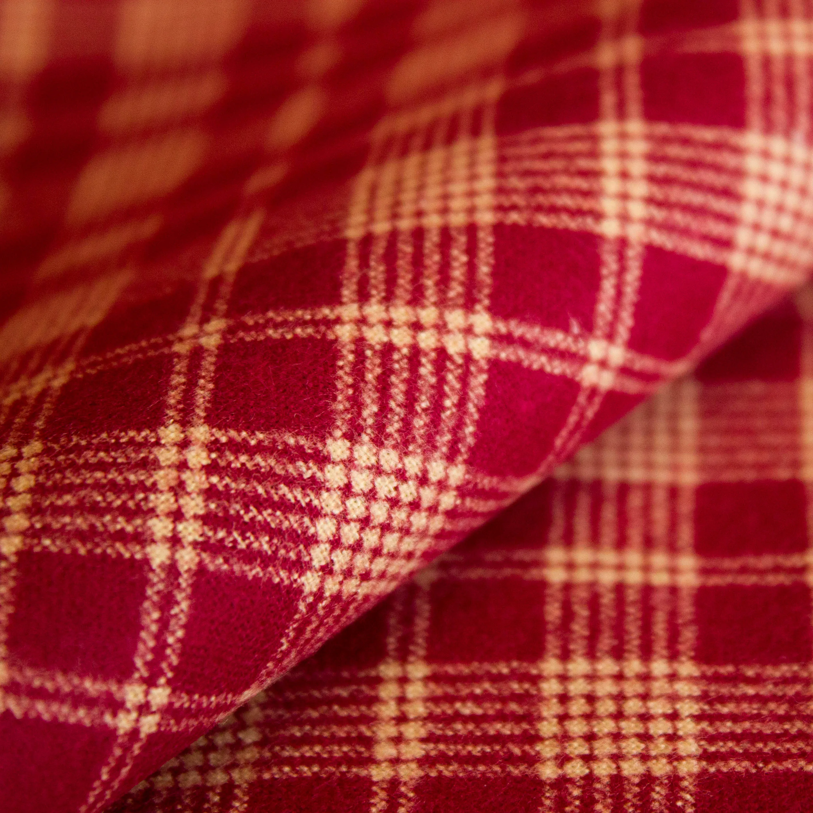 Flanel rood / bruin met ruiten