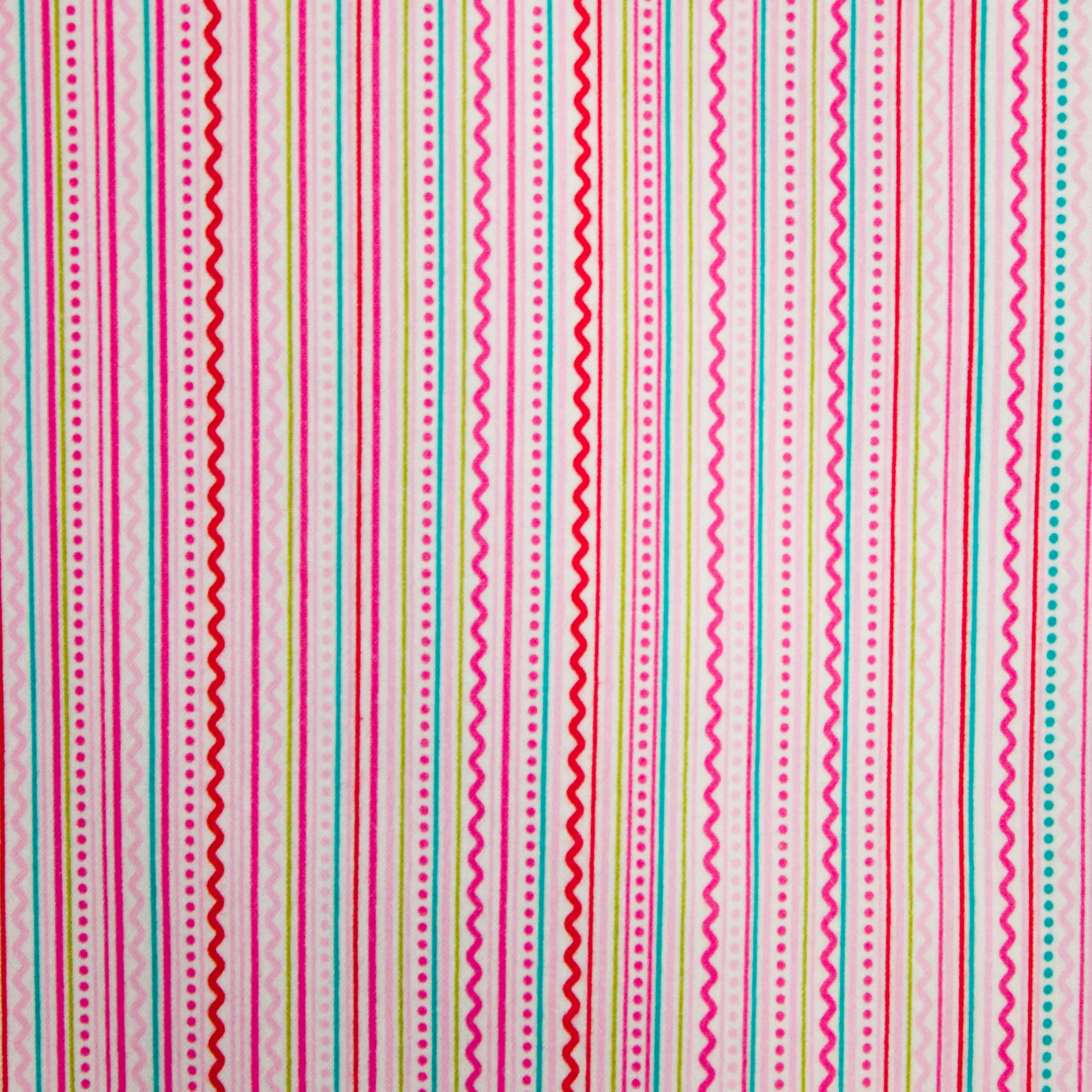 Flanel roze met kleurrijke lijnen
