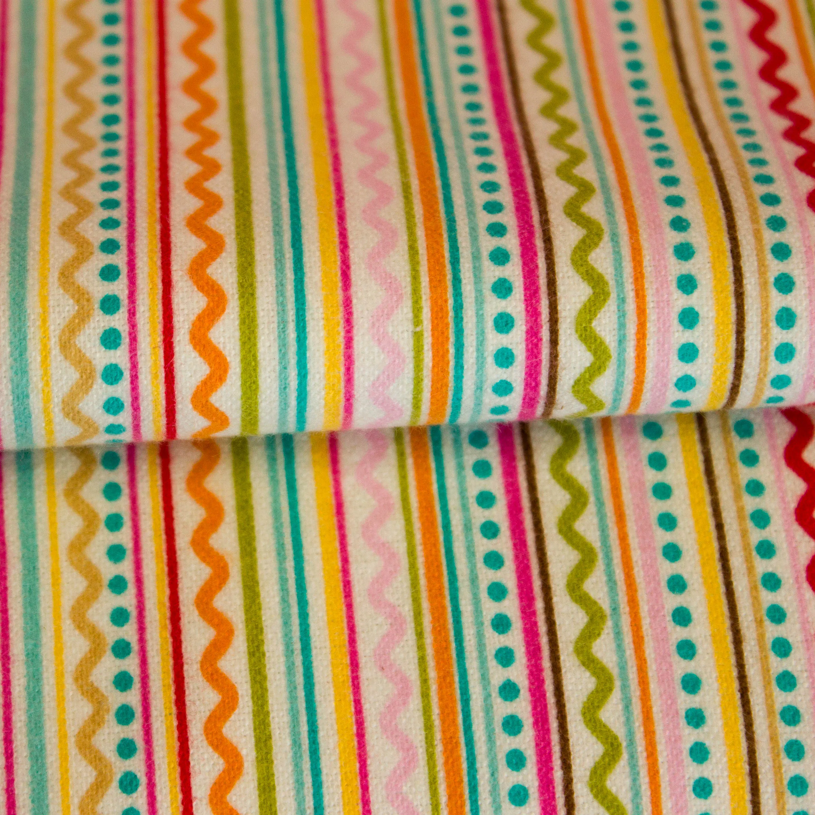 Flanel multicolor met kleurrijke lijnen