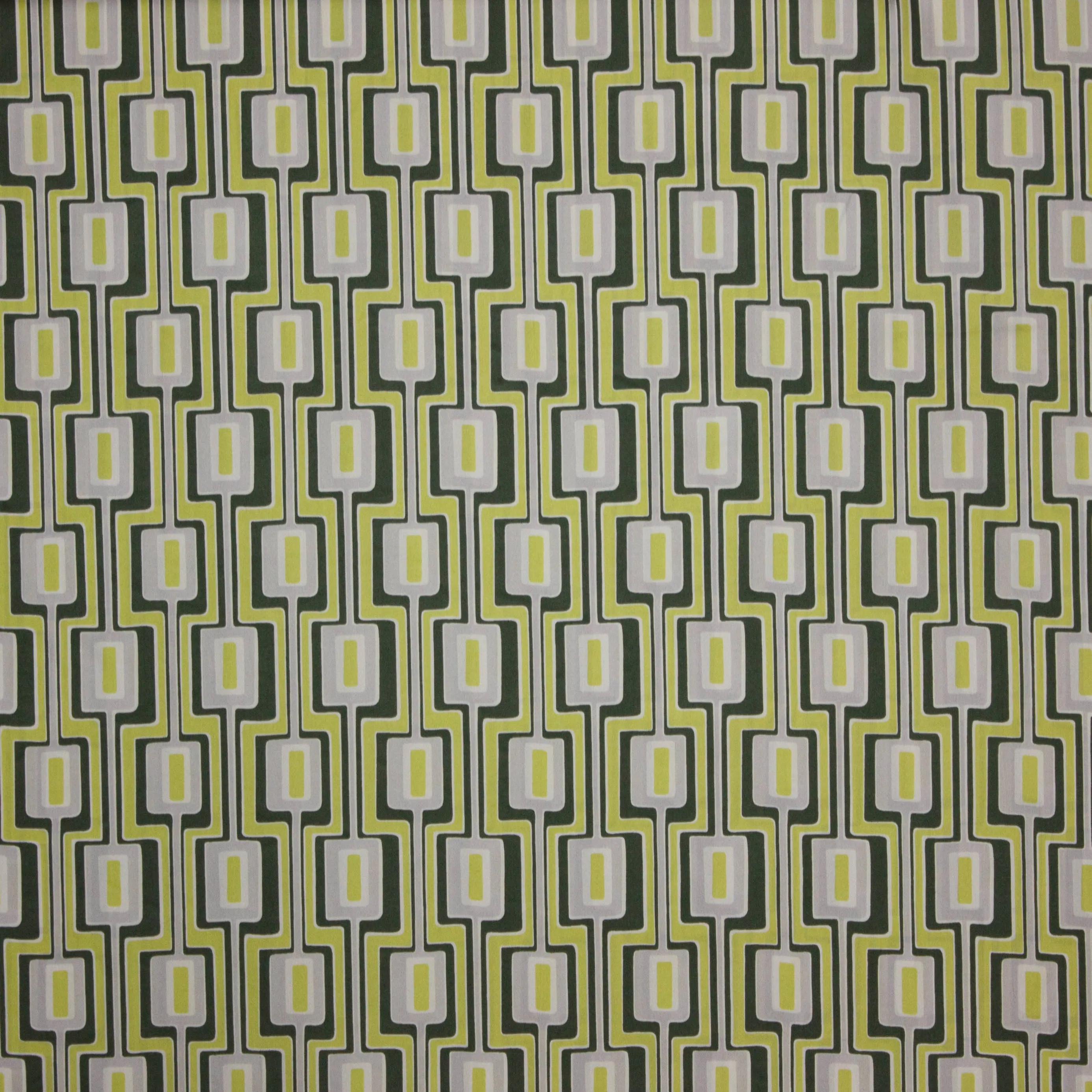 Zijde groen retro motief