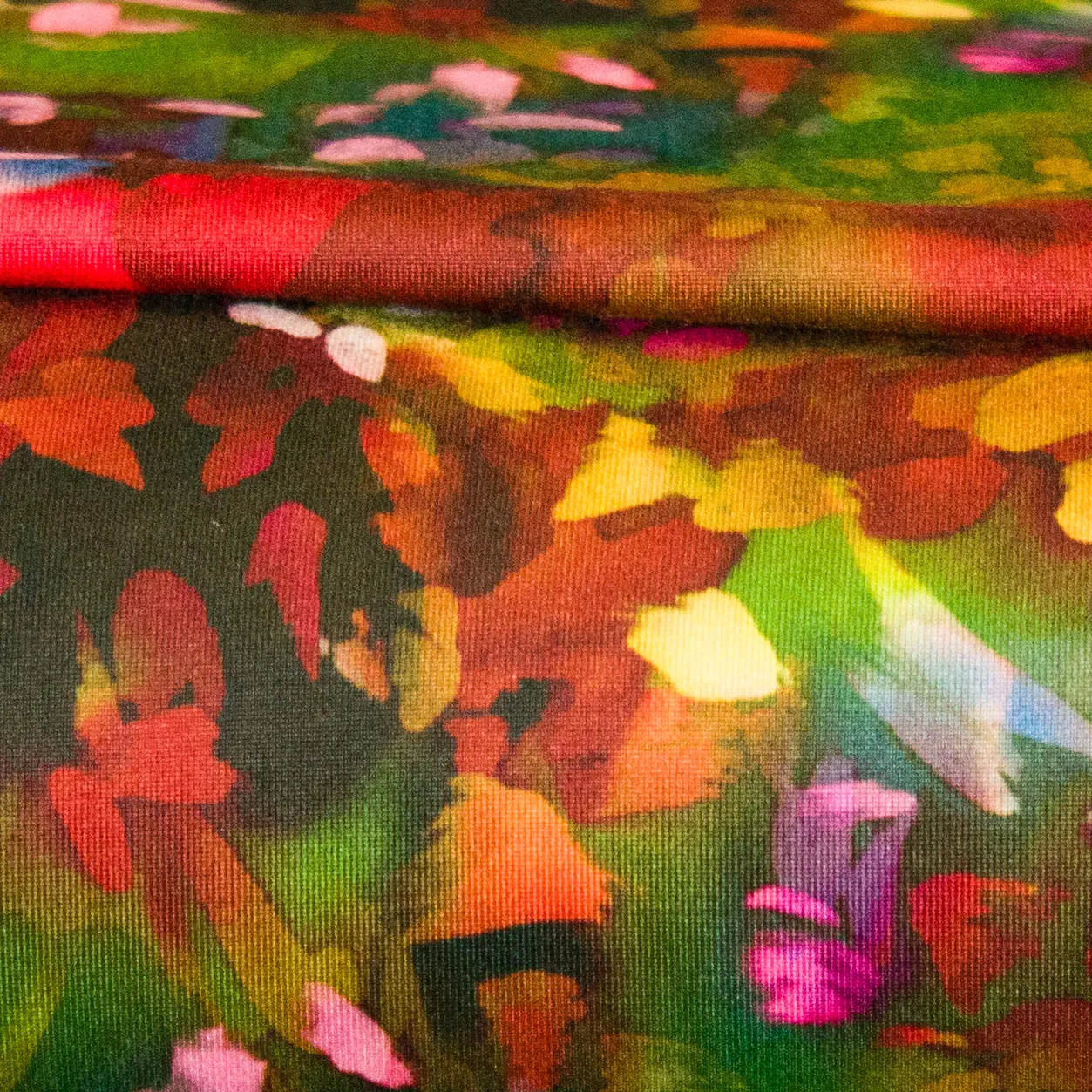 Polyester tricot multicolor