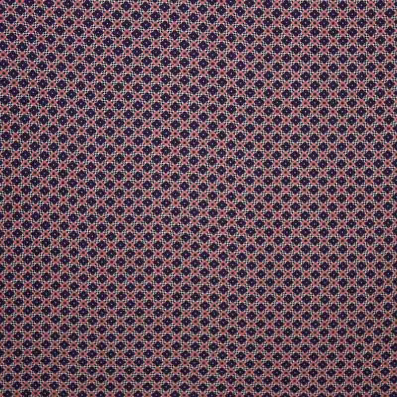 Viscose tricot met abstract motief