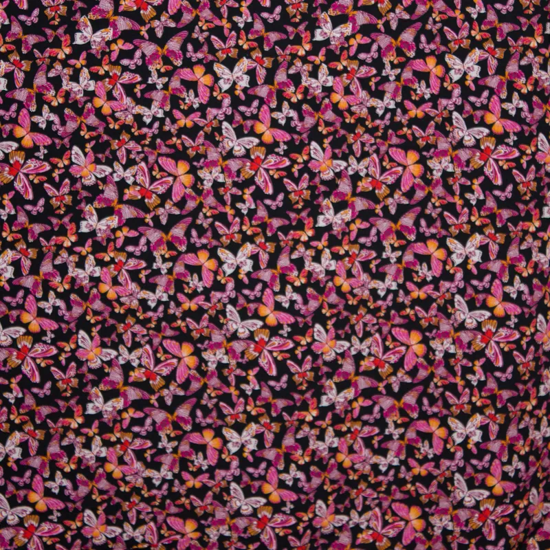 viscose met vlinders