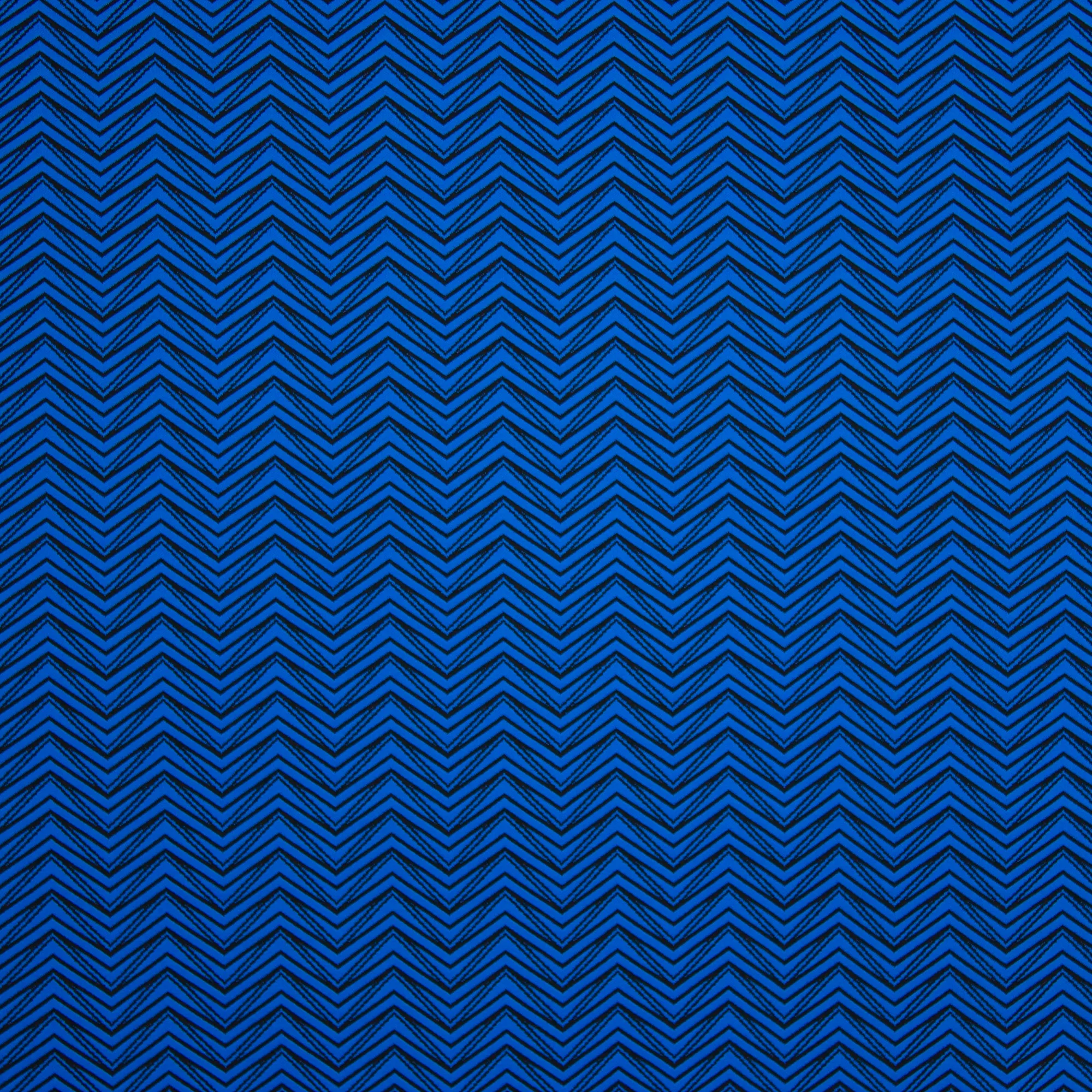 Tricot blauw zwart
