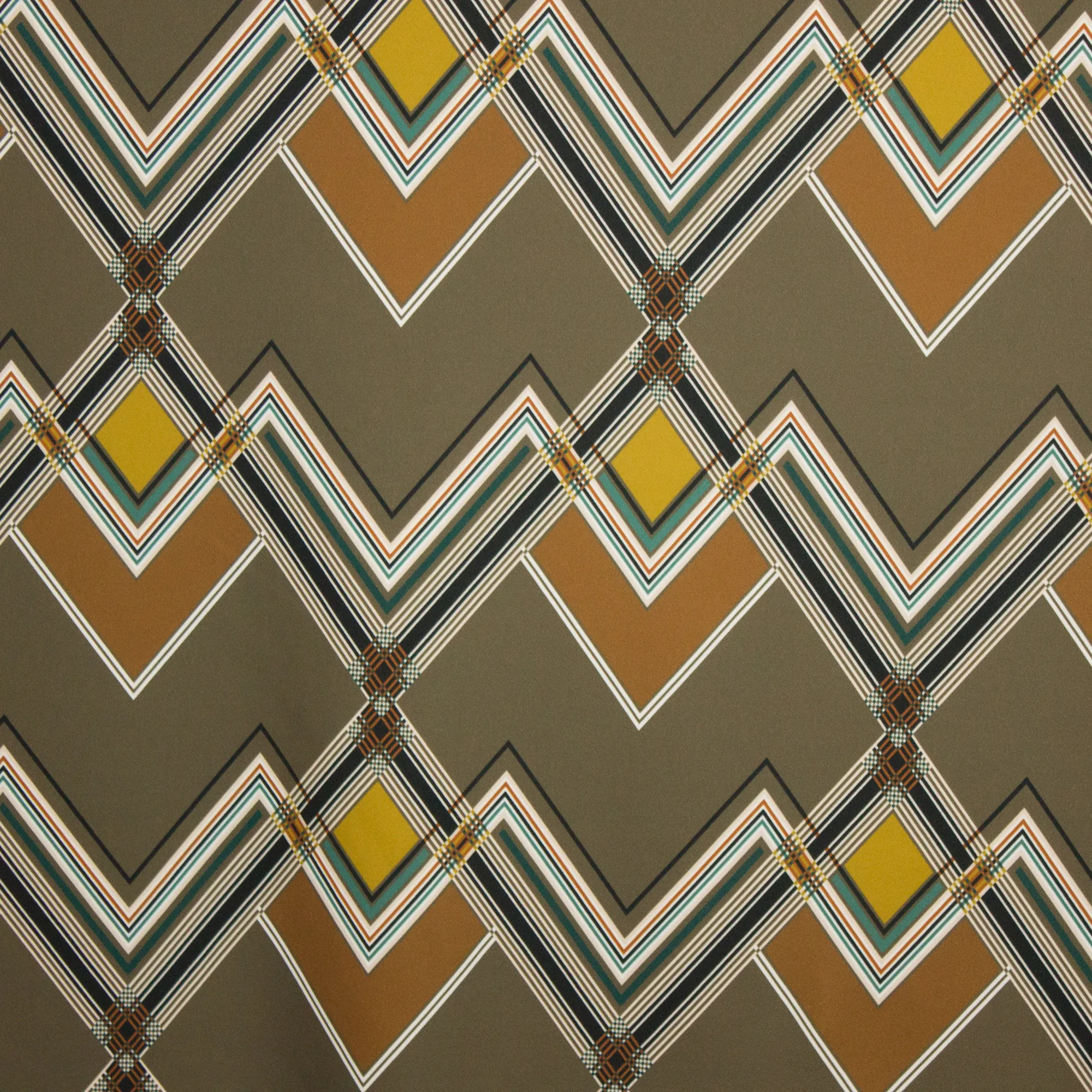 Tricot met Retro zigzag motief