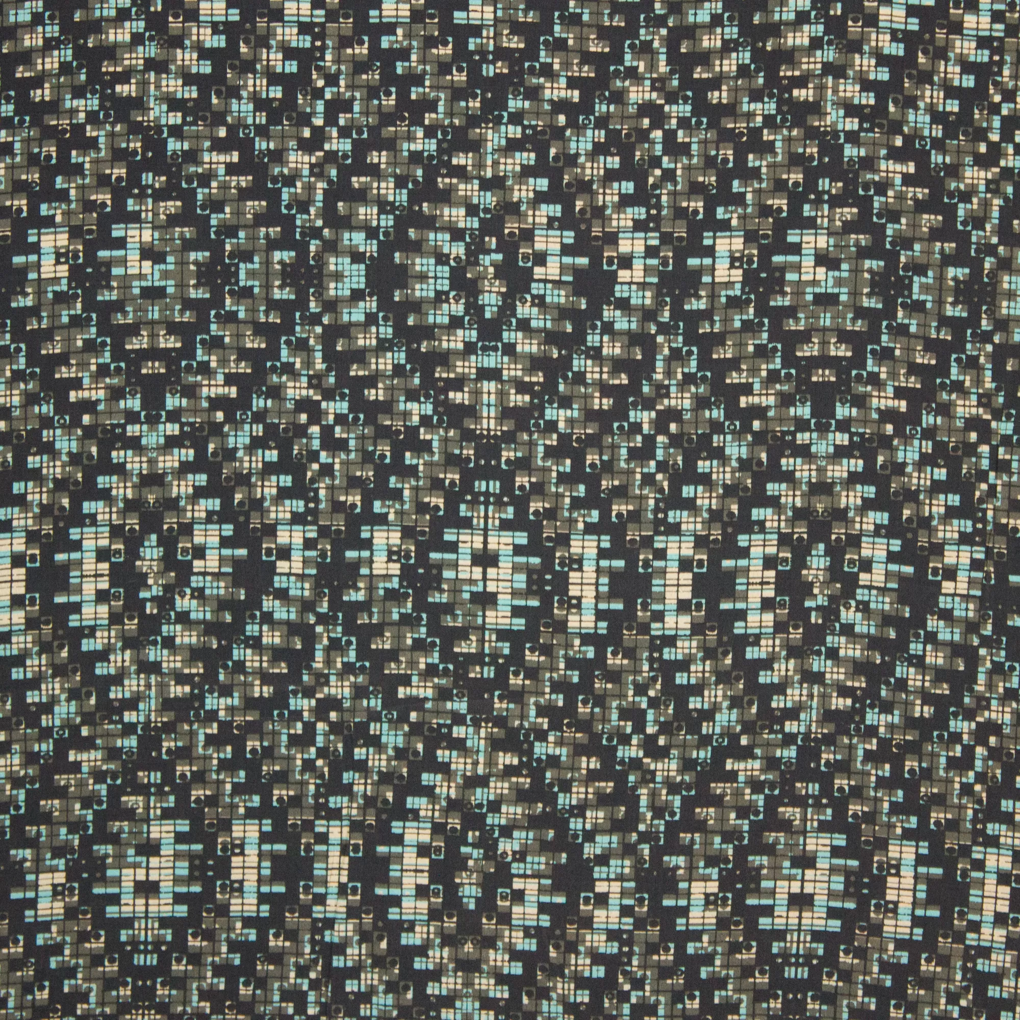 viscose met ruitvormig motief