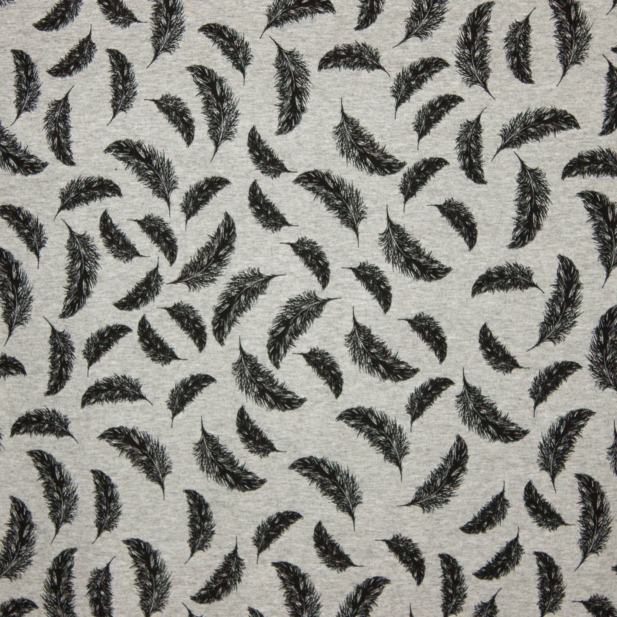 grijze tricot met veertjes