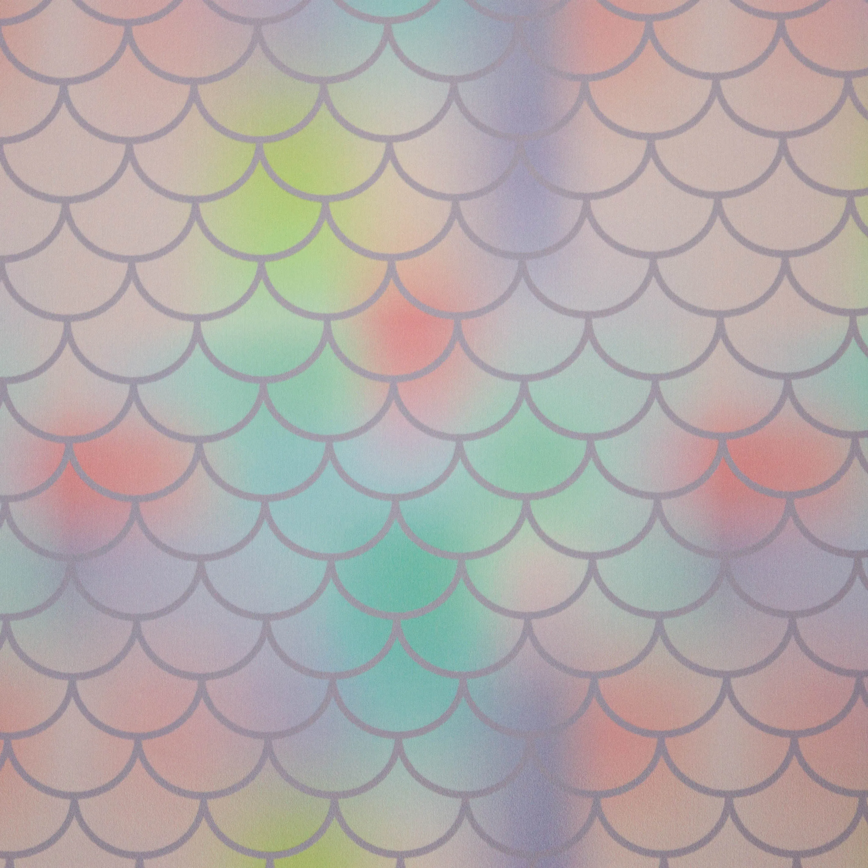 Badpakstof multicolor met schubben