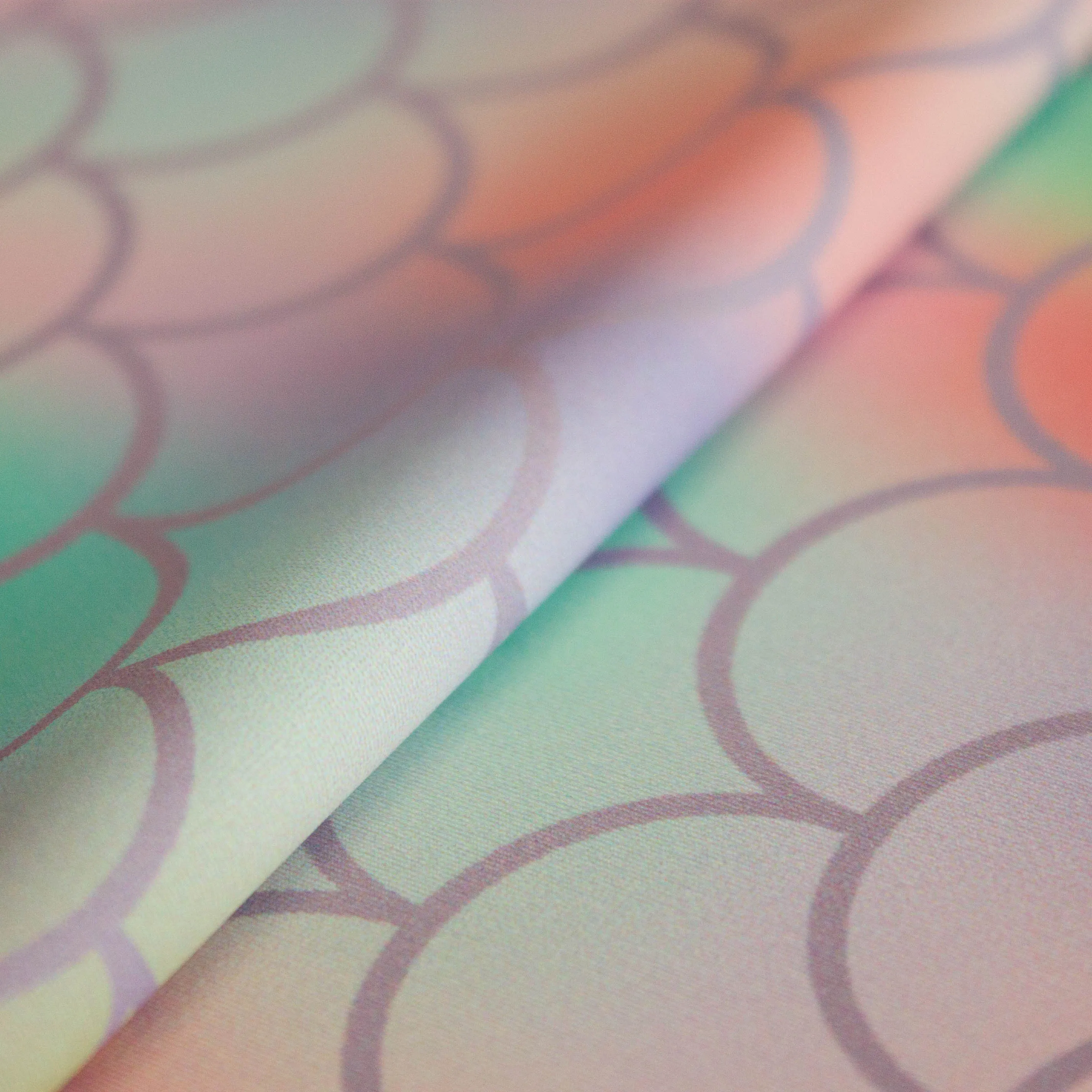 Badpakstof multicolor met schubben