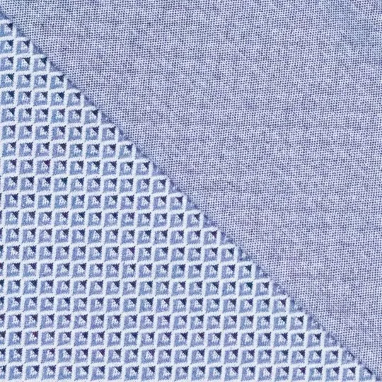 Gebreide jacquard blauw met ruiten