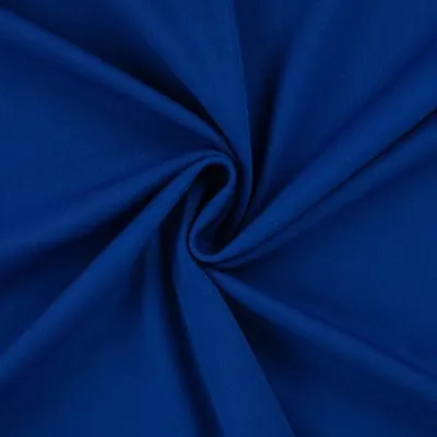 Two way polyester stretch met viscose en spandex royal blauw