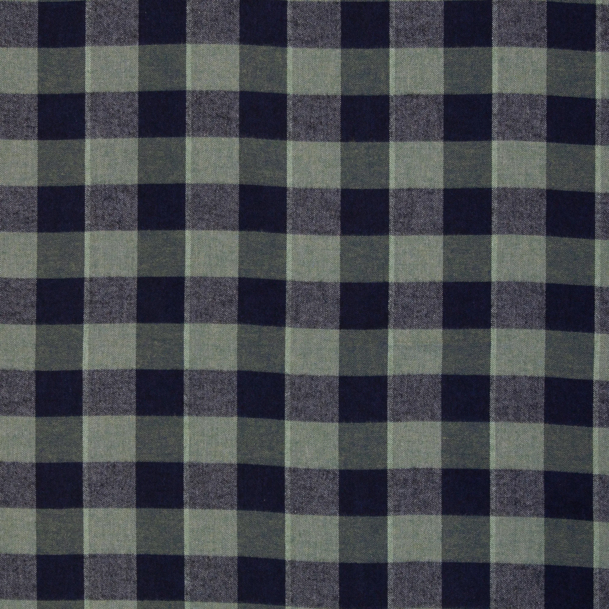 Flanel groen / blauw met ruiten
