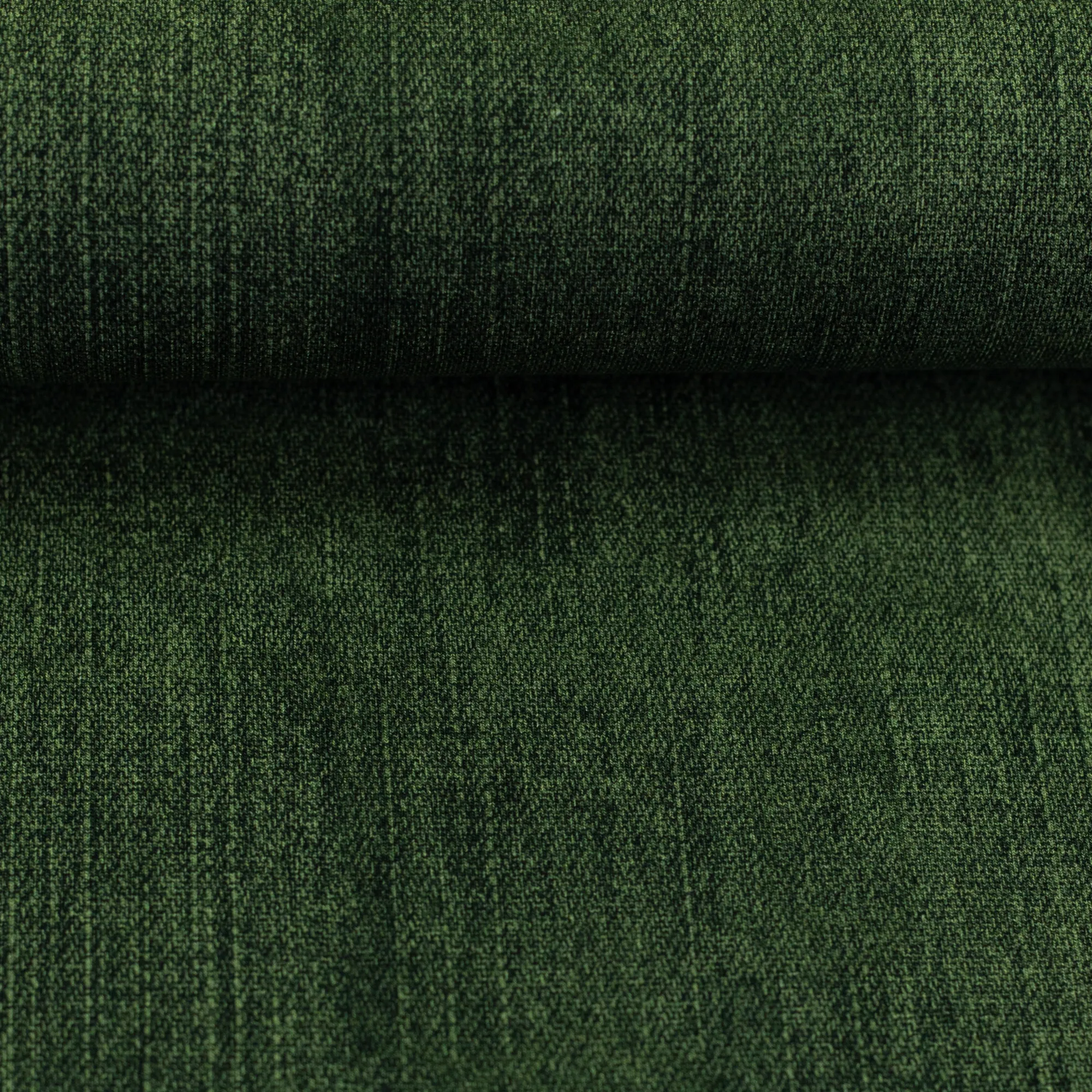 French terry denim groen