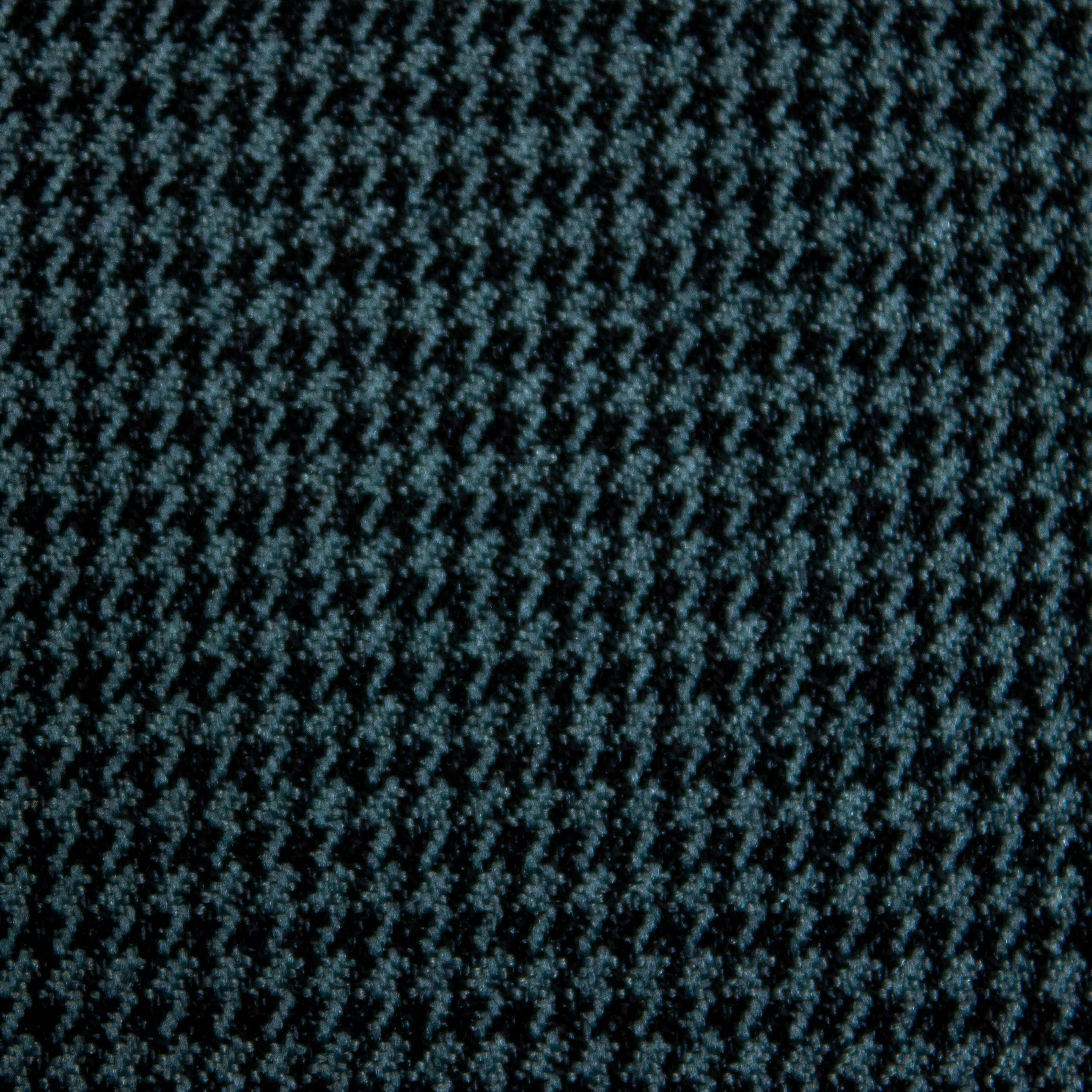 Polyestermengeling pied-de-poule blauw