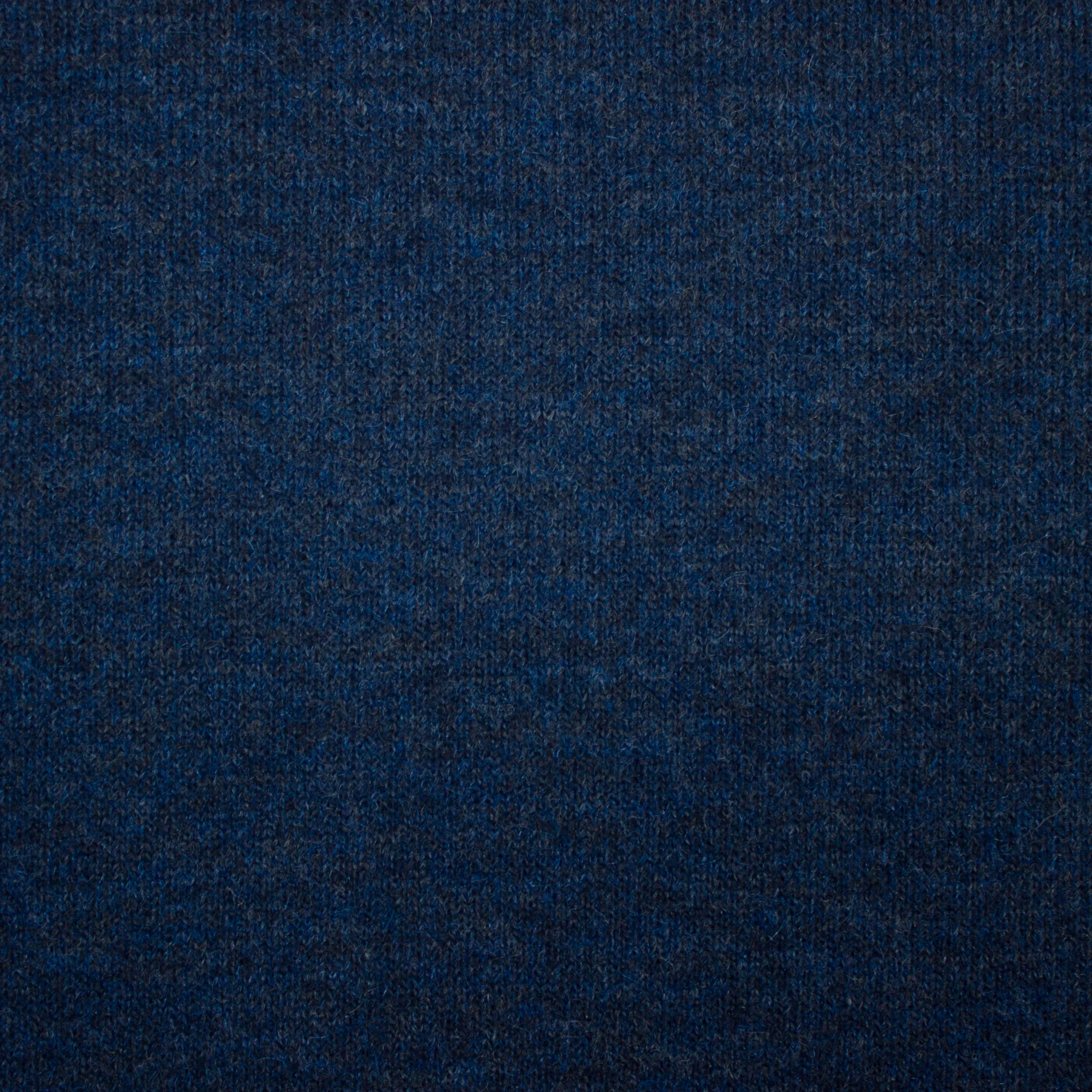 Gebreide wolmengeling donkerblauw