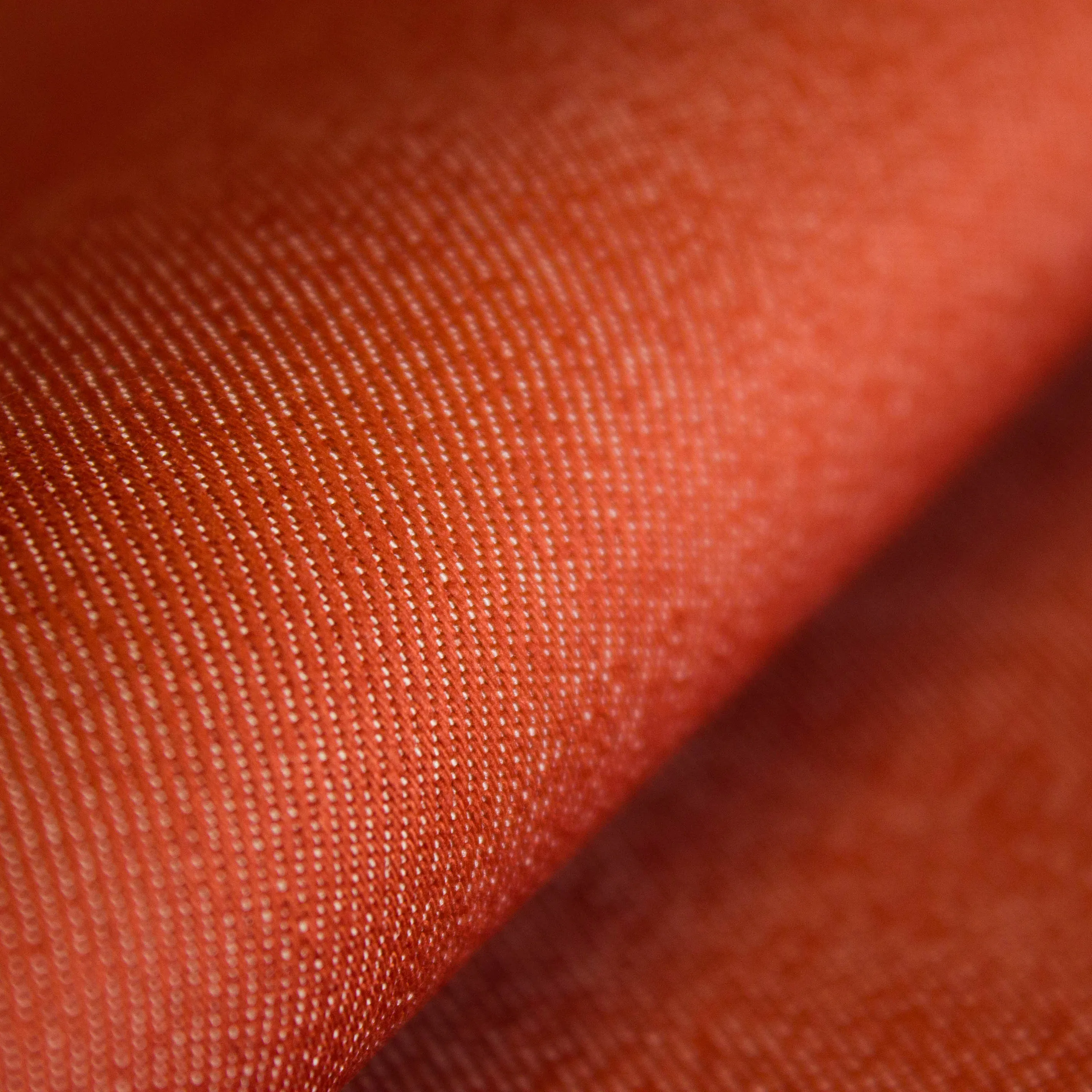 Denim stretch oranje / bruin