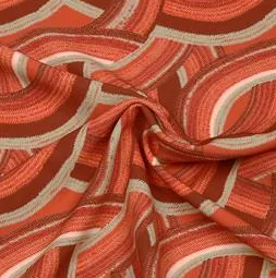 Polyester met een bruin boogpatroon