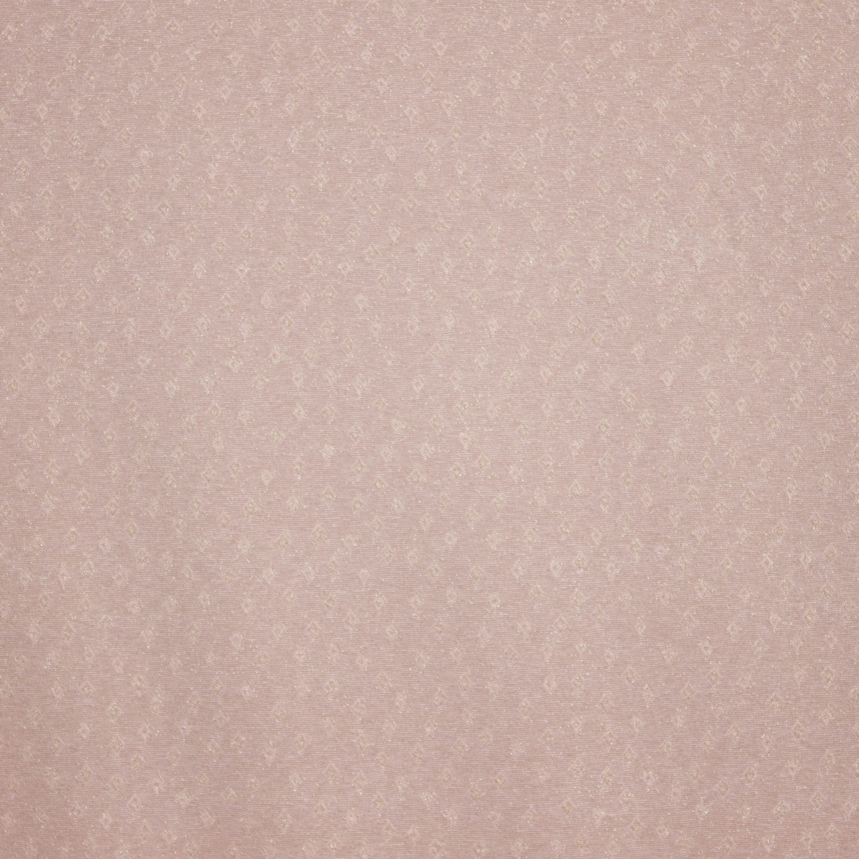 Viscose polyester oudroze met glinsterende ruitjes