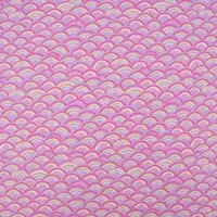 Tricot lila met regenboogjes