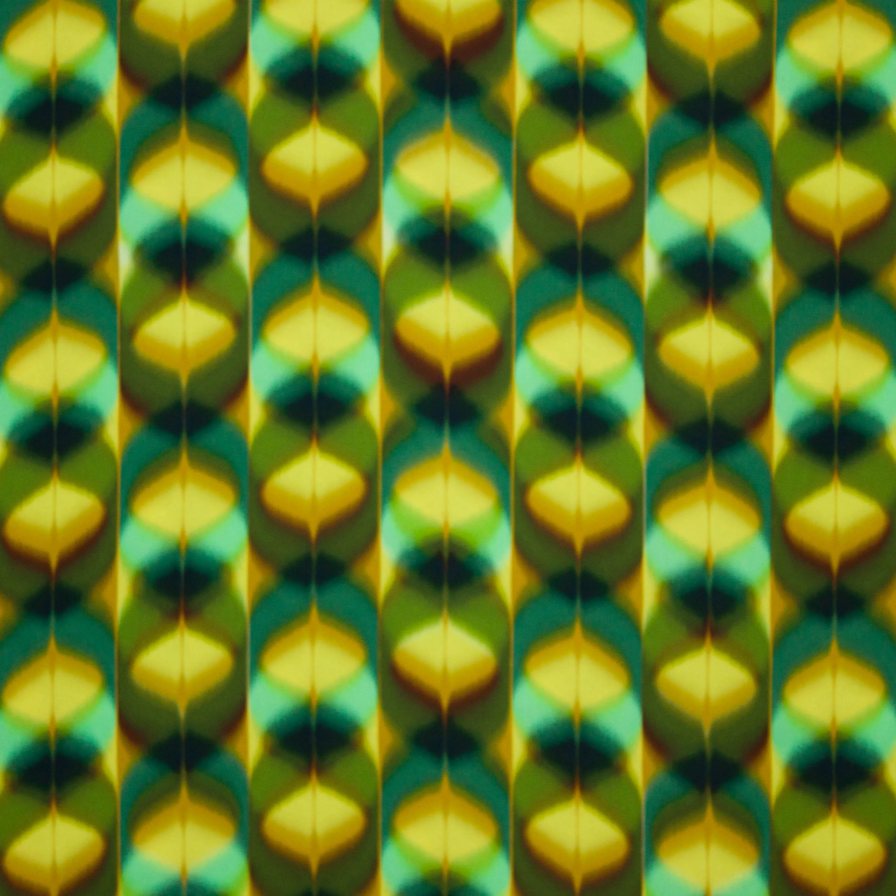 Viscose crêpe abstracte groene print
