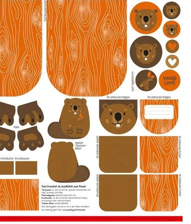 Paneel canvas bever