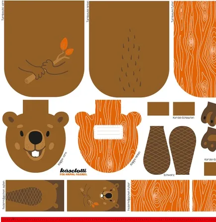 Paneel canvas bever