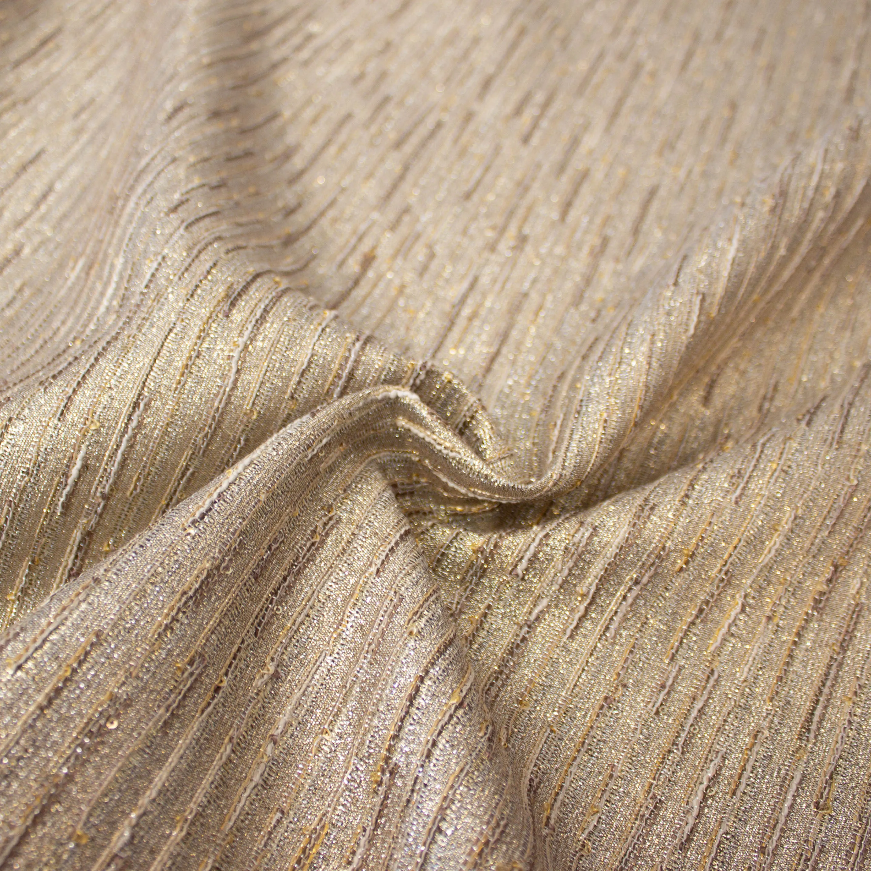 Jacquard gouden strepen met glitter - Lorré