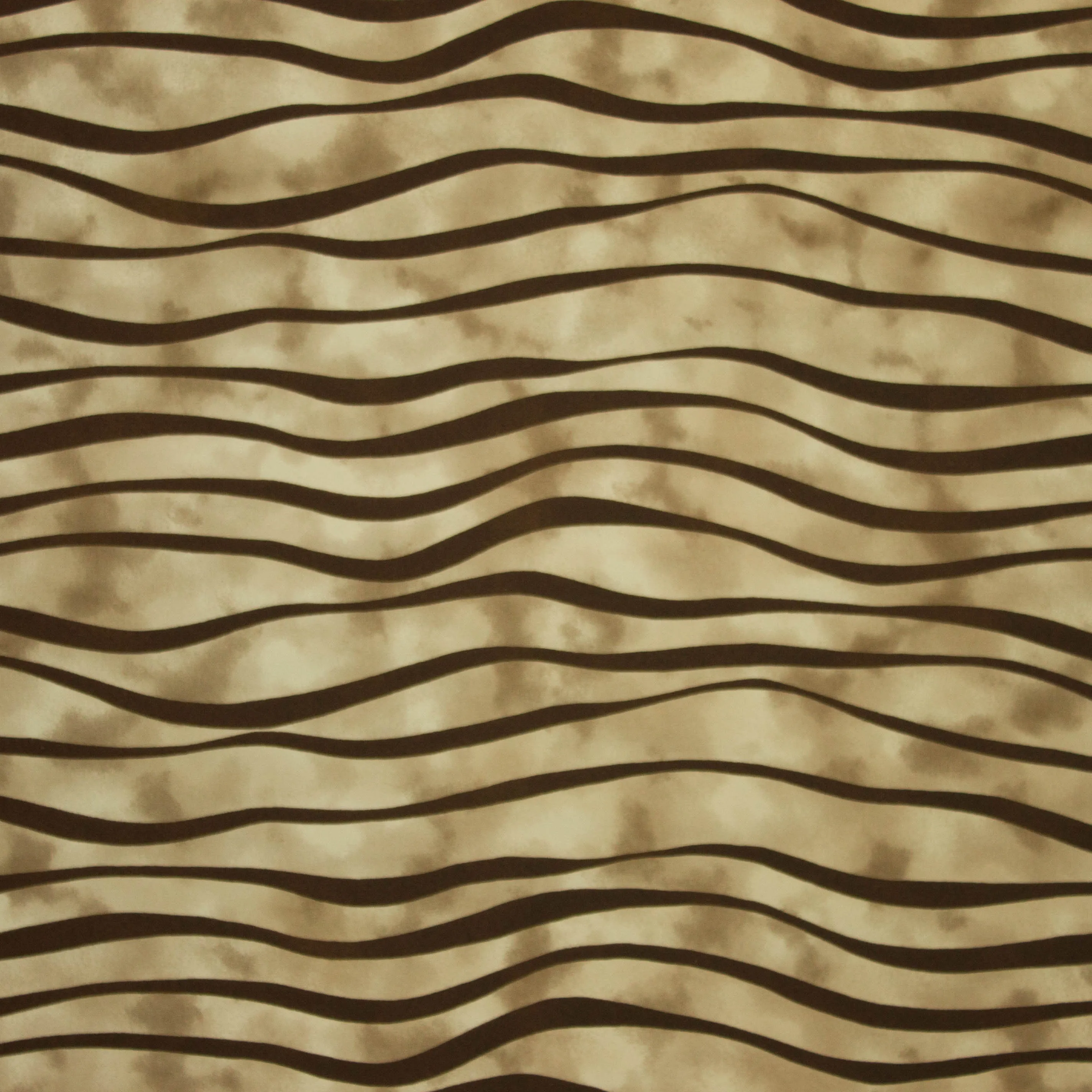Polyester crêpe bruine golven