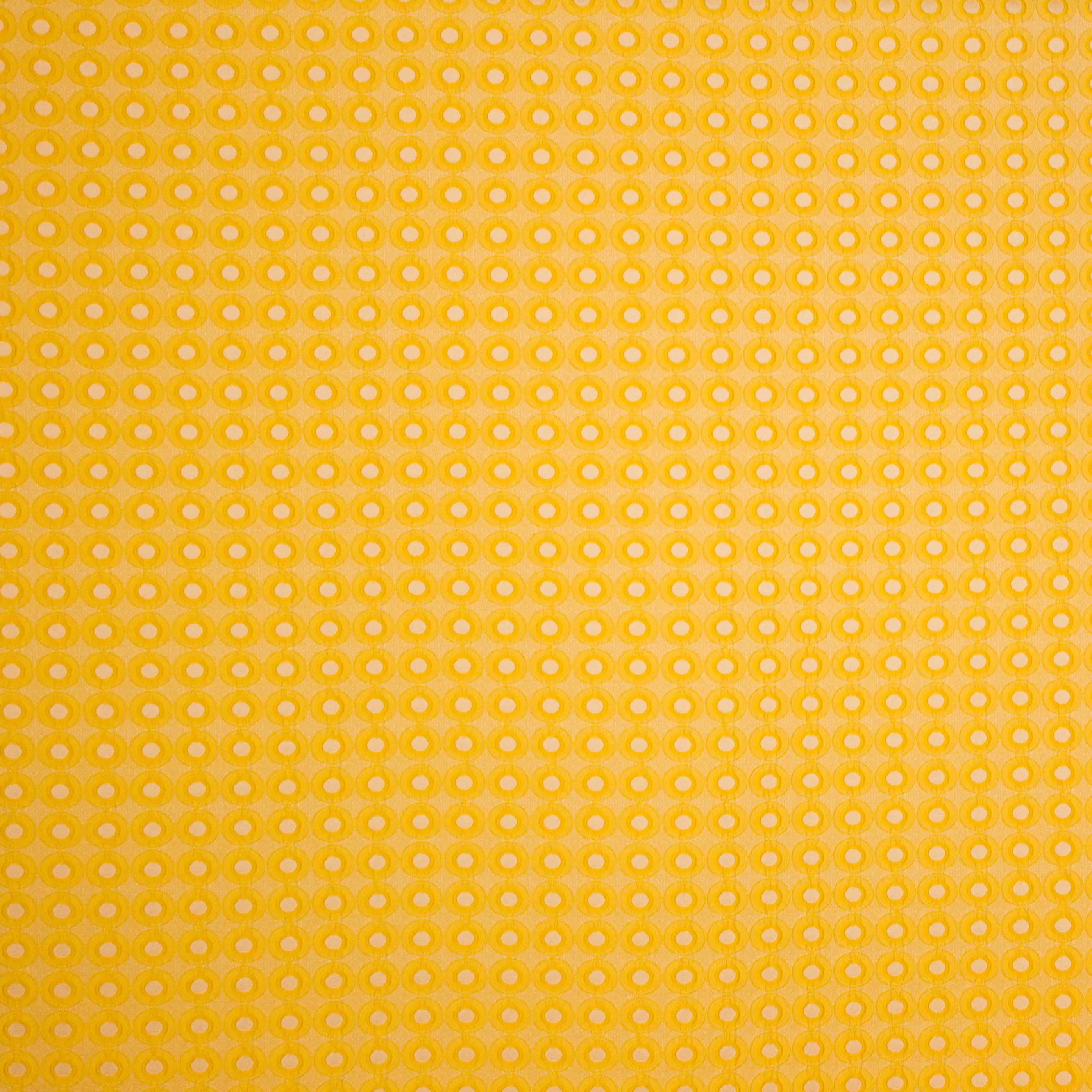 Jacquard geel cirkel motief