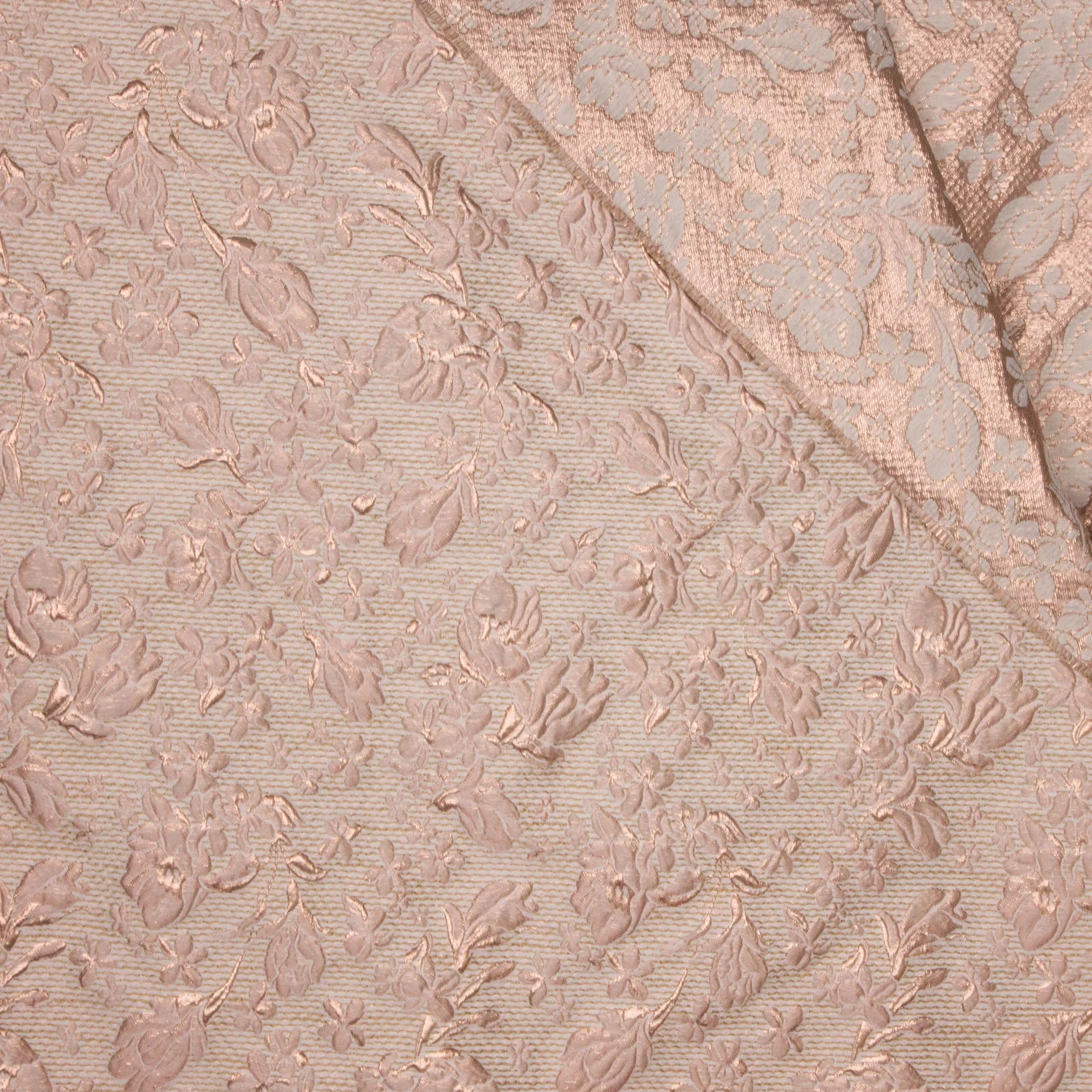 Jacquard double face roze rosé goud