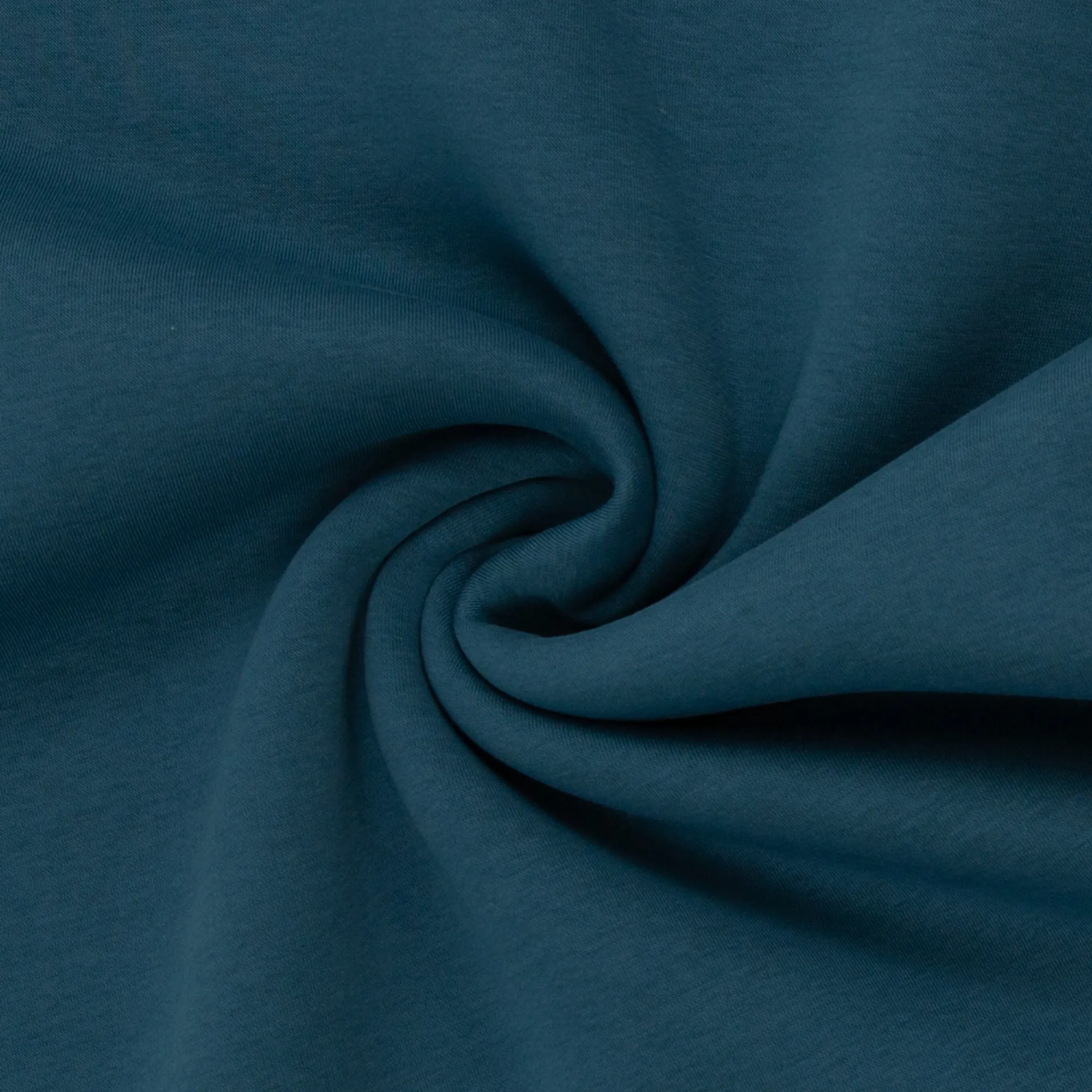 Gebrushte sweaterstof donker turquoise 'Hanni'