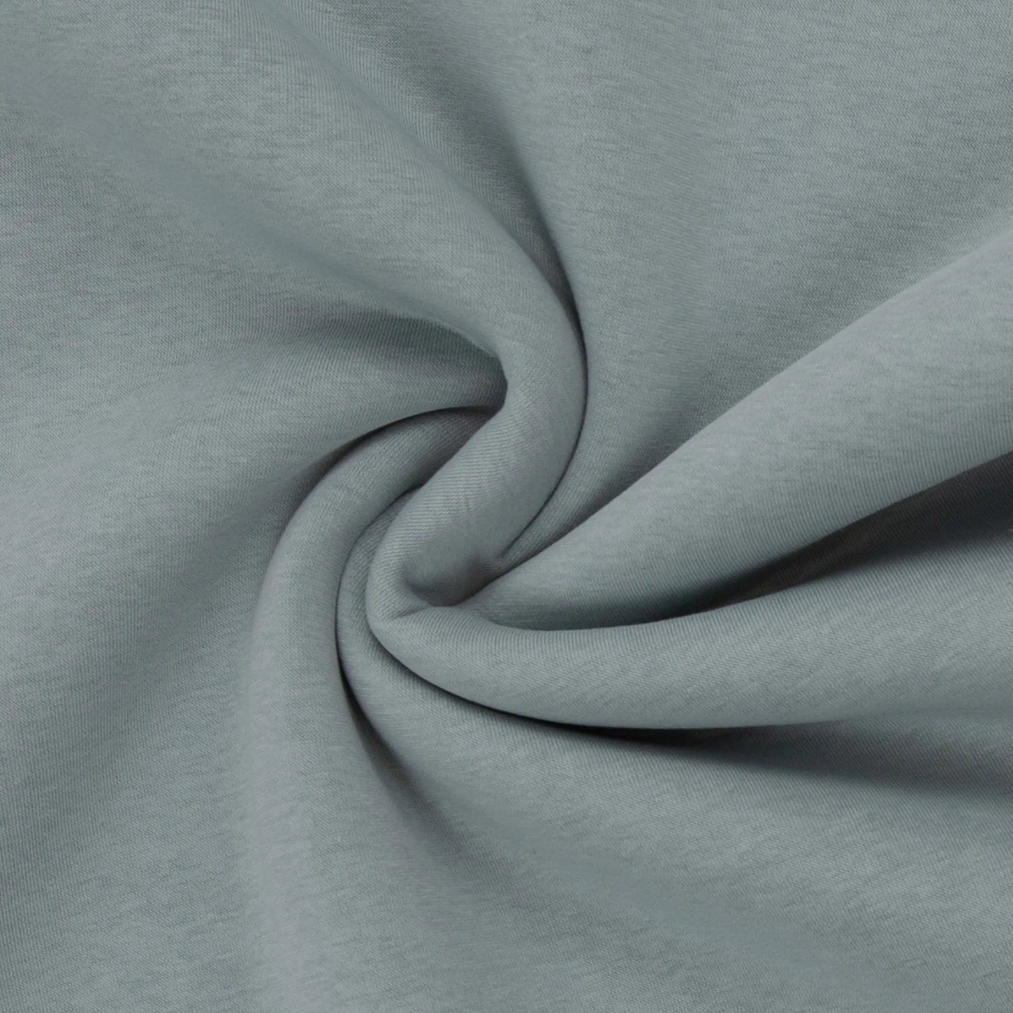 Gebrushte sweaterstof donker munt 'Hanni'