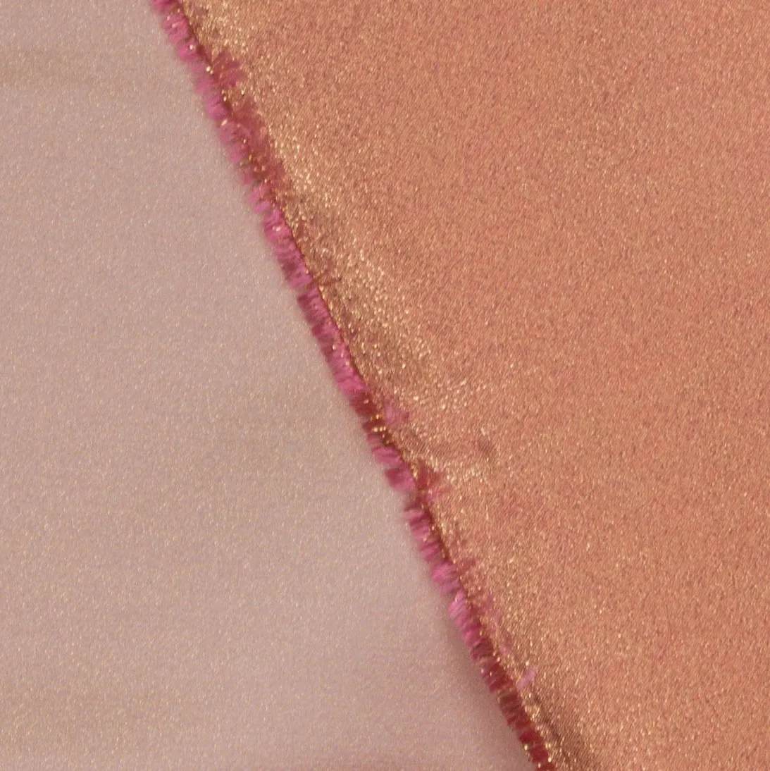 Satijn double face roze goud
