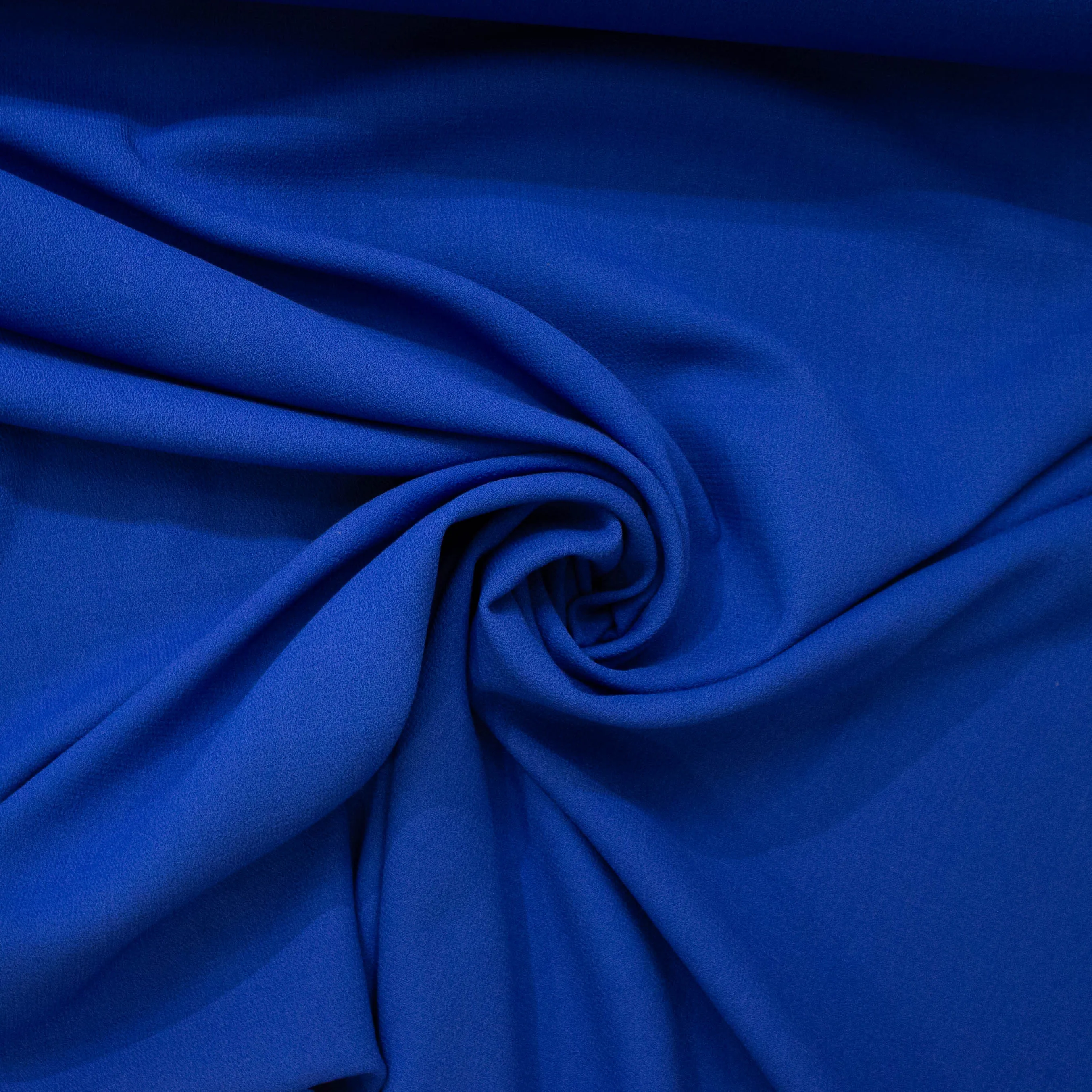 Dubbel crêpe uit zuivere wol blauw   -  Lorré