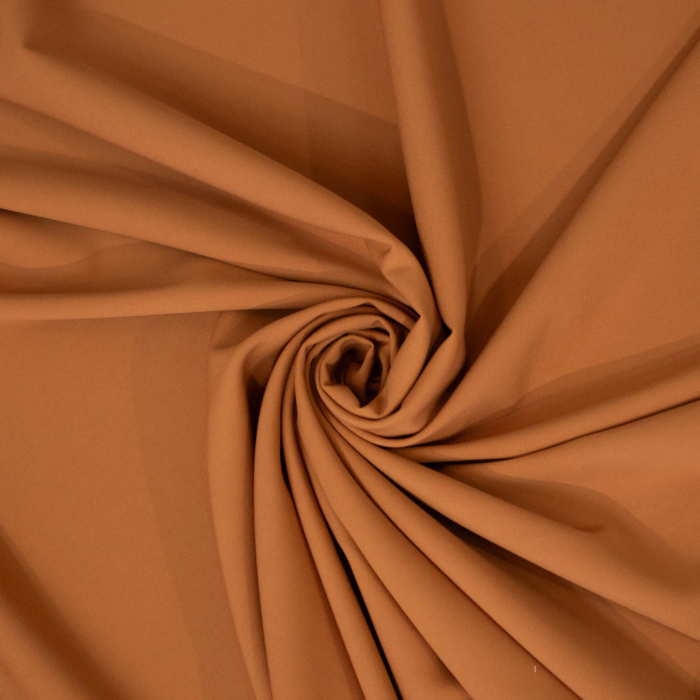 Crêpe stretch warm oranje beige   -  Lorré