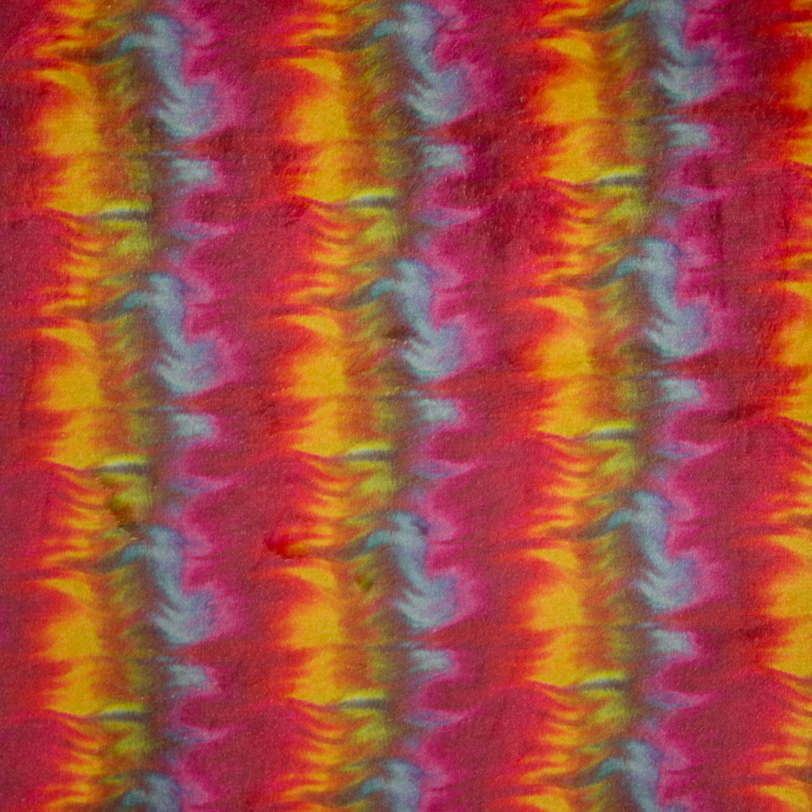 Polyester fur regenboog