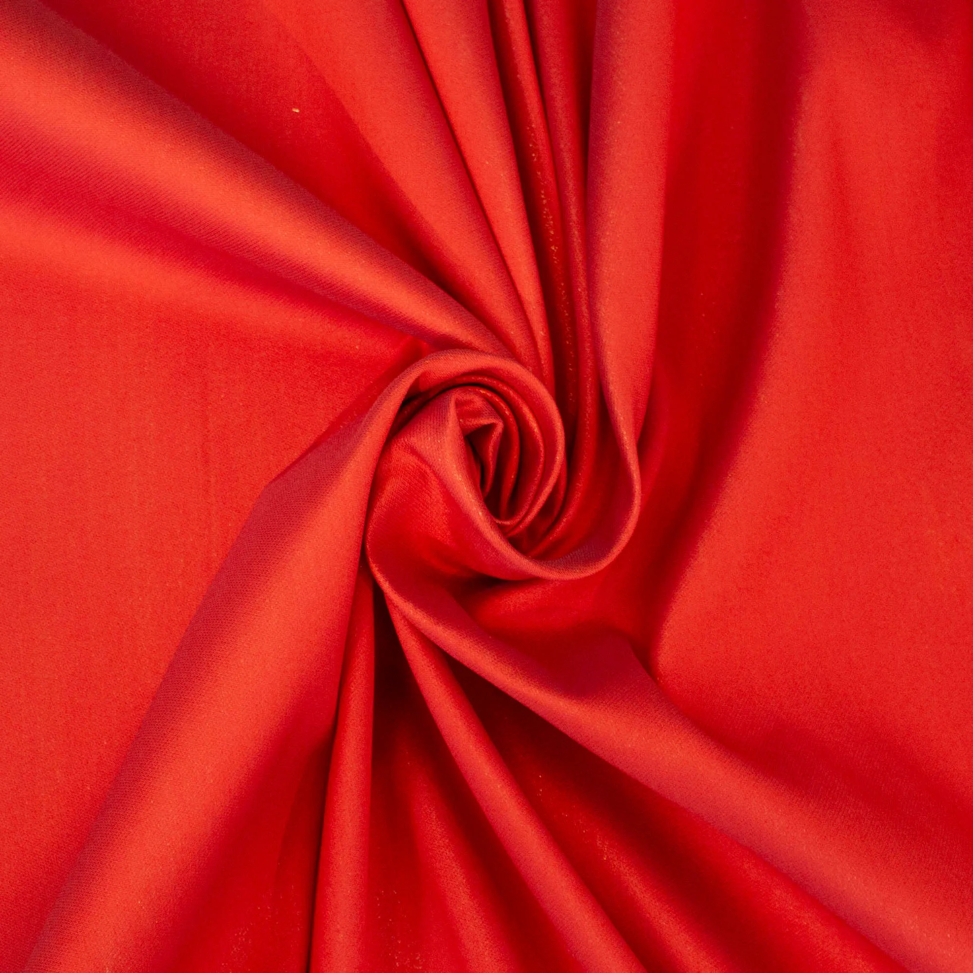 Dubbelzijdige zijde jacquard glanzend rood en goud - Lorré